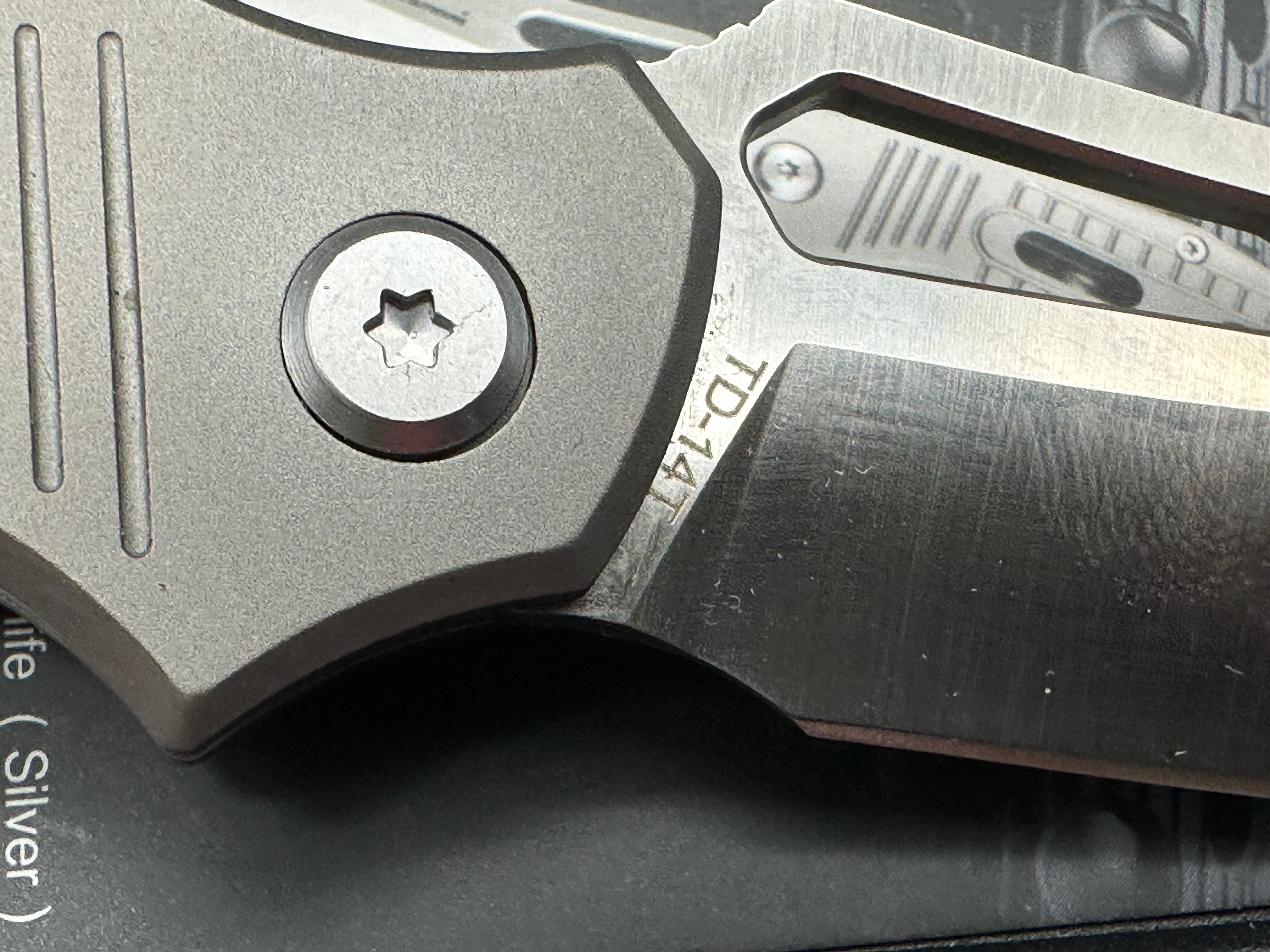 HX Outdoors TD14 Titanium Slip Joint Pocket Knife with D2 Steel Blade - Perfect for Camping, Hiking & Everyday Carry (EDC)