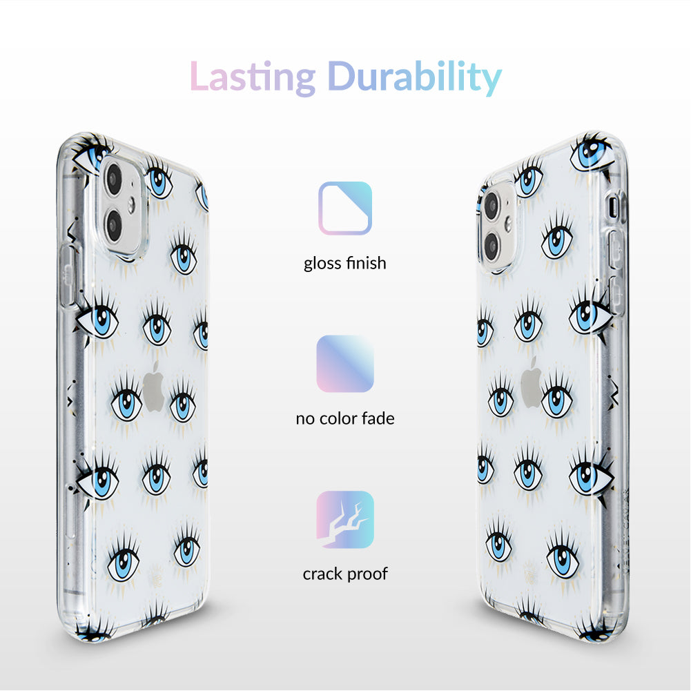 Evil Eye Protection iPhone Case - Stylish & Durable Phone Cover for iPhone 13/12/11/XR - Perfect for Travel, Parties & Daily Use