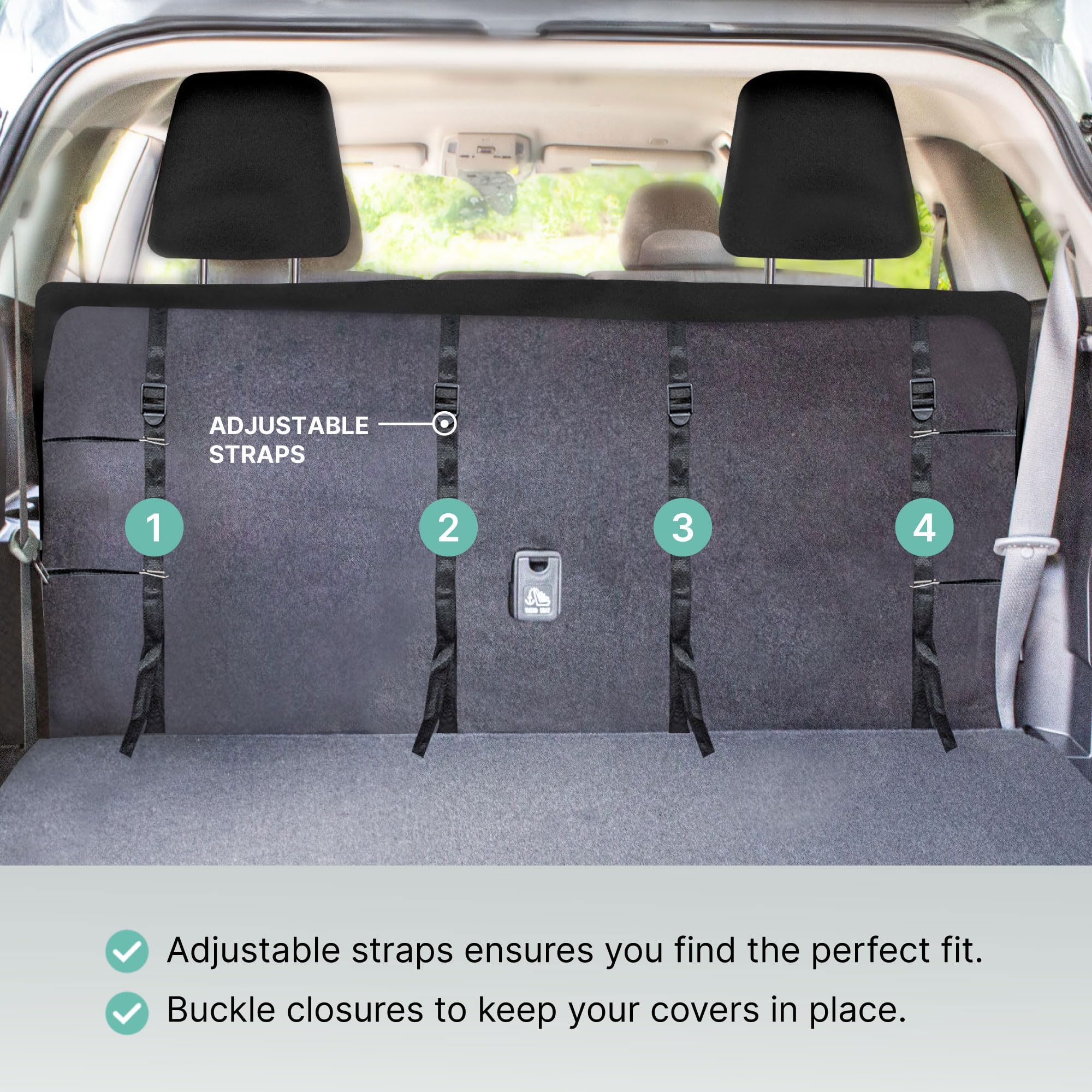 Premium FH Group PU Leather Car Seat Covers - Universal Fit for Cars, Trucks & SUVs | Split Bench Design in Black/Gray | Waterproof & Comfortable for Daily Commute & Road Trips