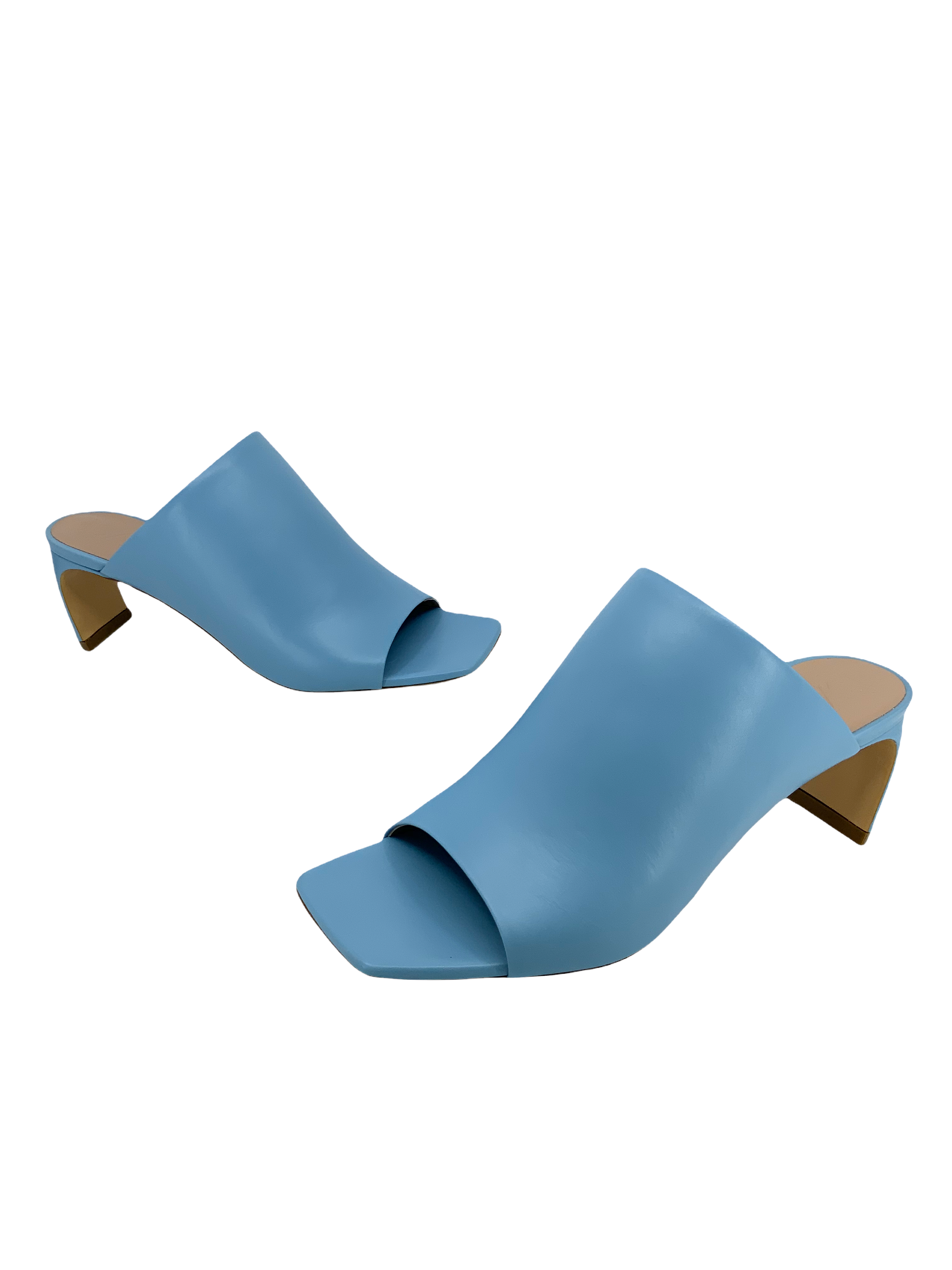 Lanvin Women's Calfskin Leather J Mules - Size 8 US | Luxury Designer Slide Sandals for Casual Outings & Summer Vacations