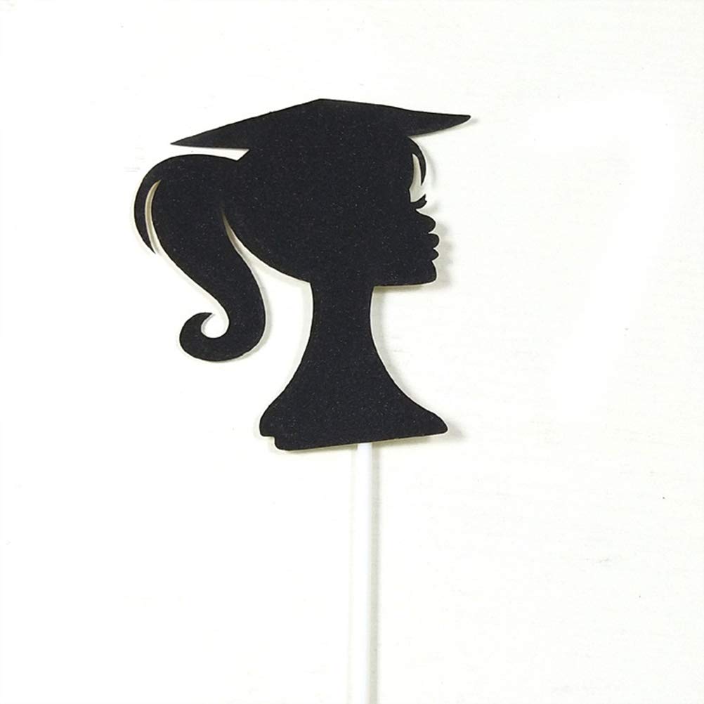 Graduation Cake Toppers Set of 4 - Bachelor's Degree Cap Decorations for Graduation Cakes, Dessert Tables & Party Supplies | Perfect for Graduation Celebrations, School Parties & Congratulations Decor