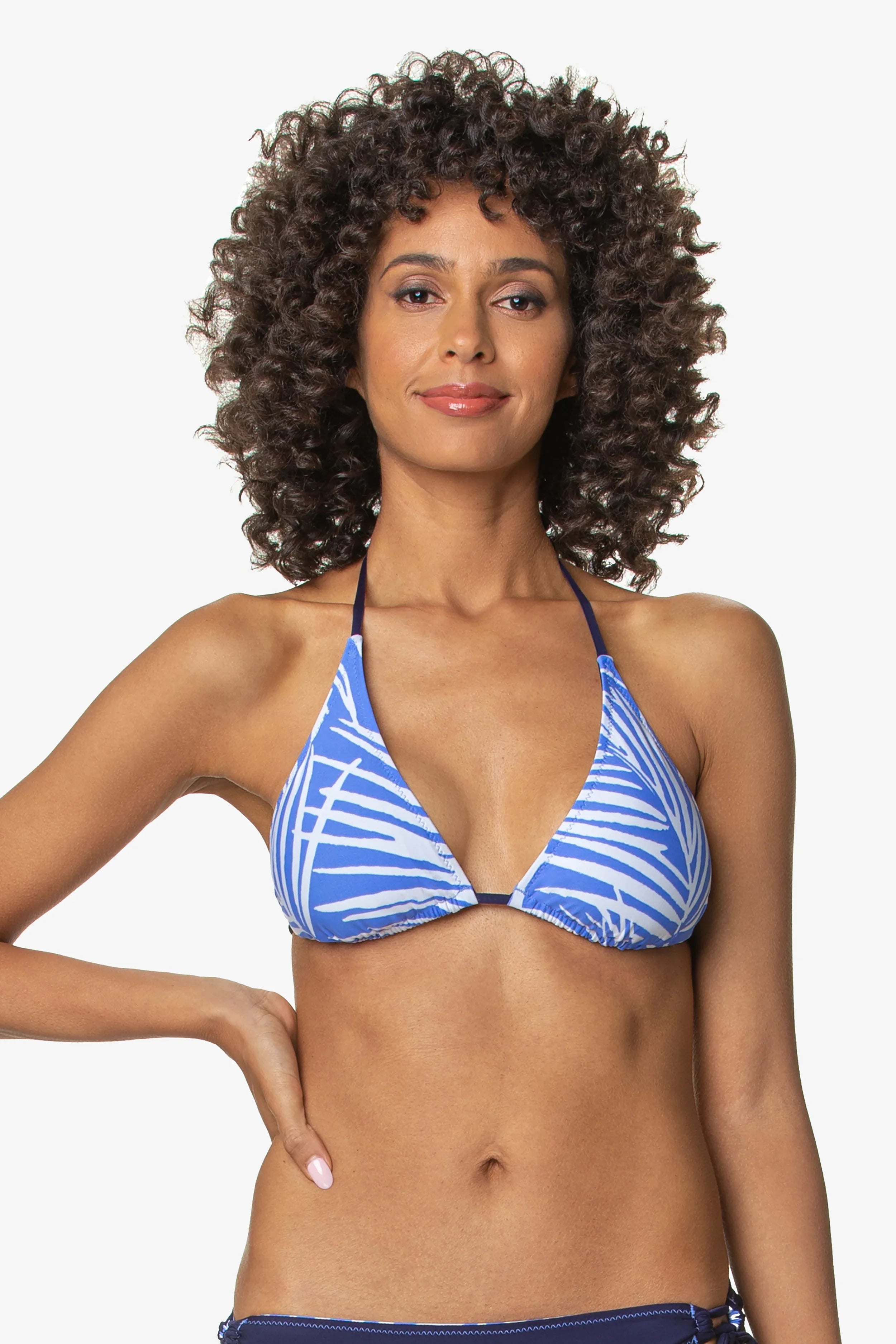 Reversible String Bikini Top - South Seas Blue Periwinkle | Women's Swimwear for Beach, Pool & Summer Vacations