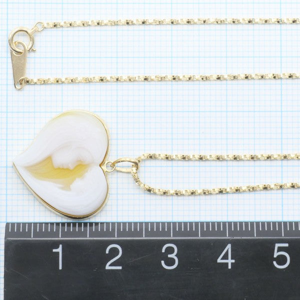 18K Yellow Gold Stone Cameo Necklace - Vintage Elegant Jewelry for Women, Perfect Gift for Birthday, Anniversary & Special Occasions