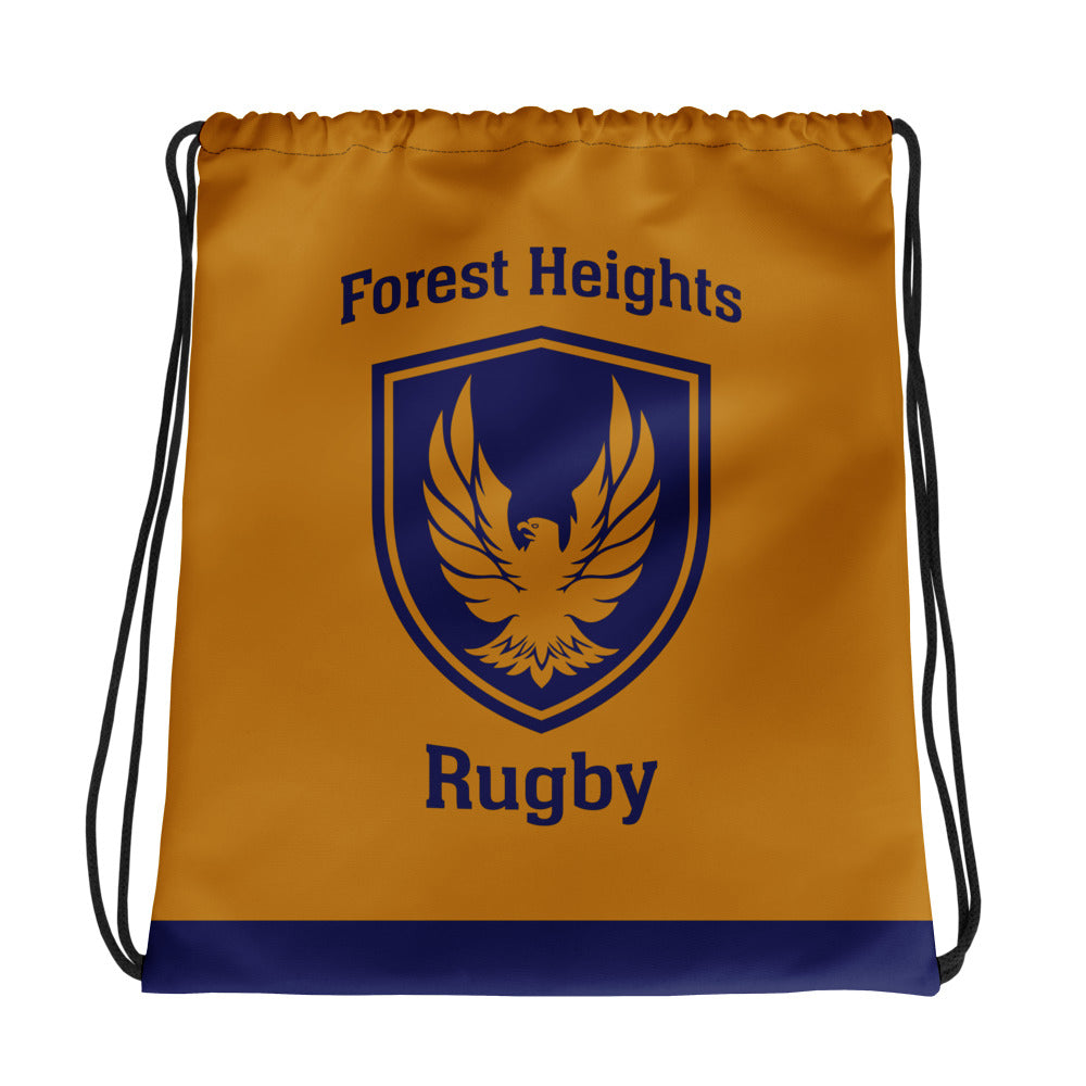 GHFH Rugby Drawstring Bag - Durable Sports Backpack for Rugby Training & Games - Perfect for Gym, Travel & School Use