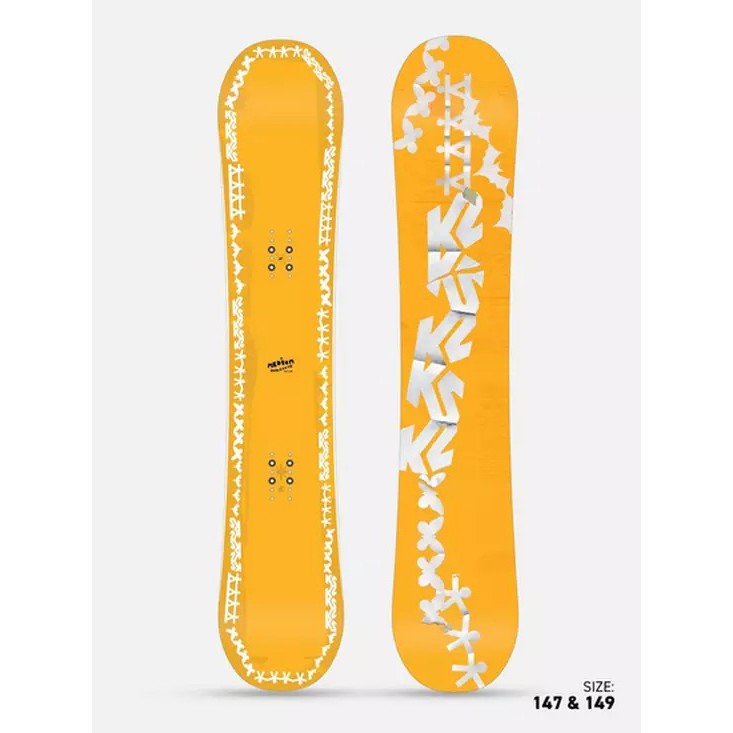 K2 2024 Medium Snowboard for All-Mountain Riding - Perfect for Freestyle & Powder Snowboarding Adventures