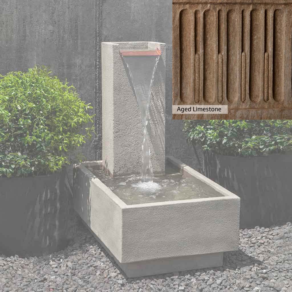 Campania International Falling Water Fountain IV - Outdoor Garden Waterfall Feature for Patio, Yard, and Landscape Decor
