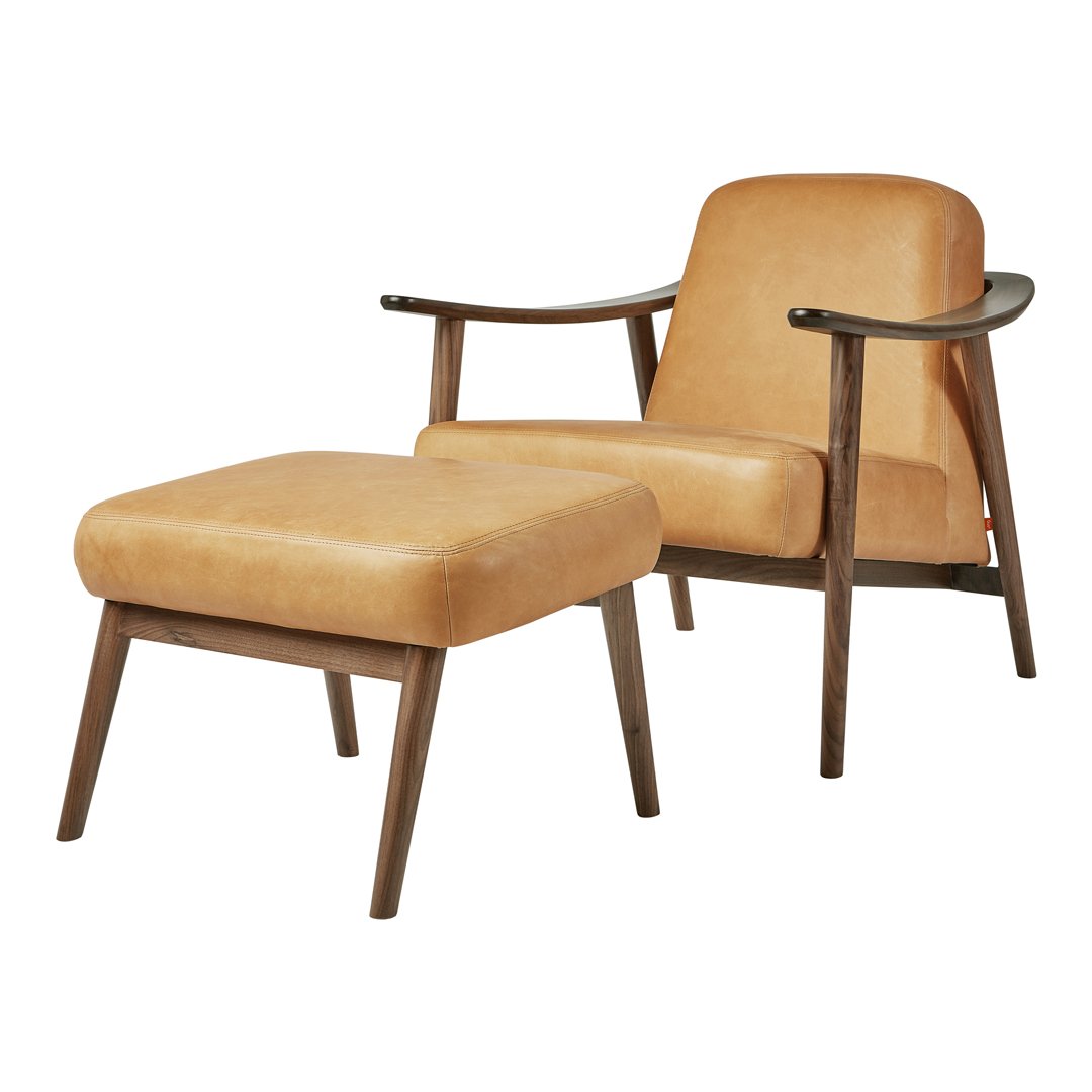 Gus Modern Baltic Chair - Mid-Century Modern Dining Chair with Wooden Legs - Perfect for Dining Room, Kitchen, and Office Decor