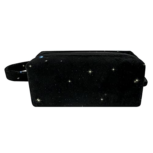 Stylish Night Sky with Stars Makeup Bag - Travel Cosmetic Organizer Pouch with Zipper & Handle for Women | Perfect for Toiletries, Cosmetics & Travel Essentials