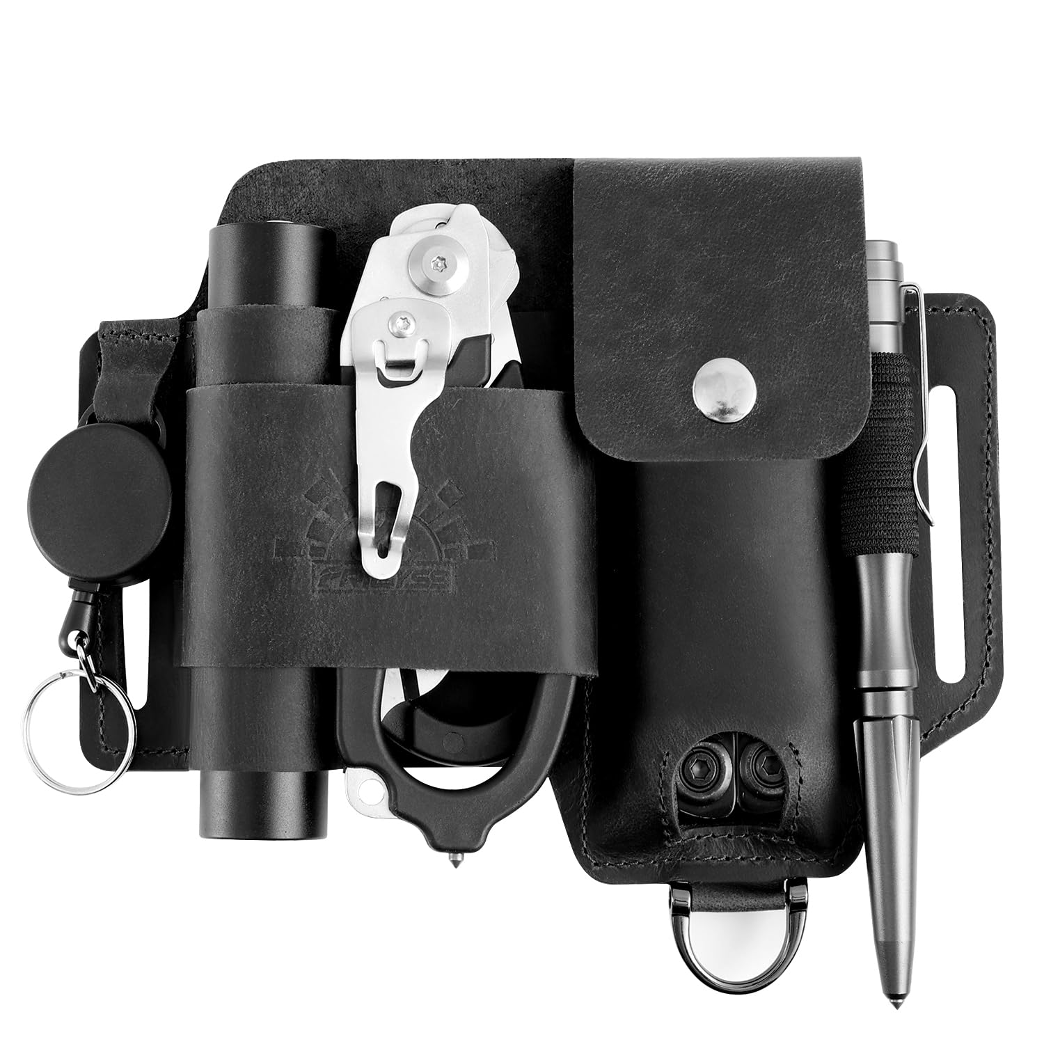 Premium EDC Multitool Sheath for Belt - Leatherman & Gerber Compatible Tactical Pouch | Durable Nylon Organizer for Camping, Hiking & Everyday Carry (EDC)