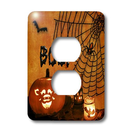 3D Rose Boo Jack Outlet Cover - Halloween Decor, Ghost Face Electrical Outlet Protector for Home Safety & Spooky Decorations - Perfect for Kids' Rooms, Parties & Themed Events