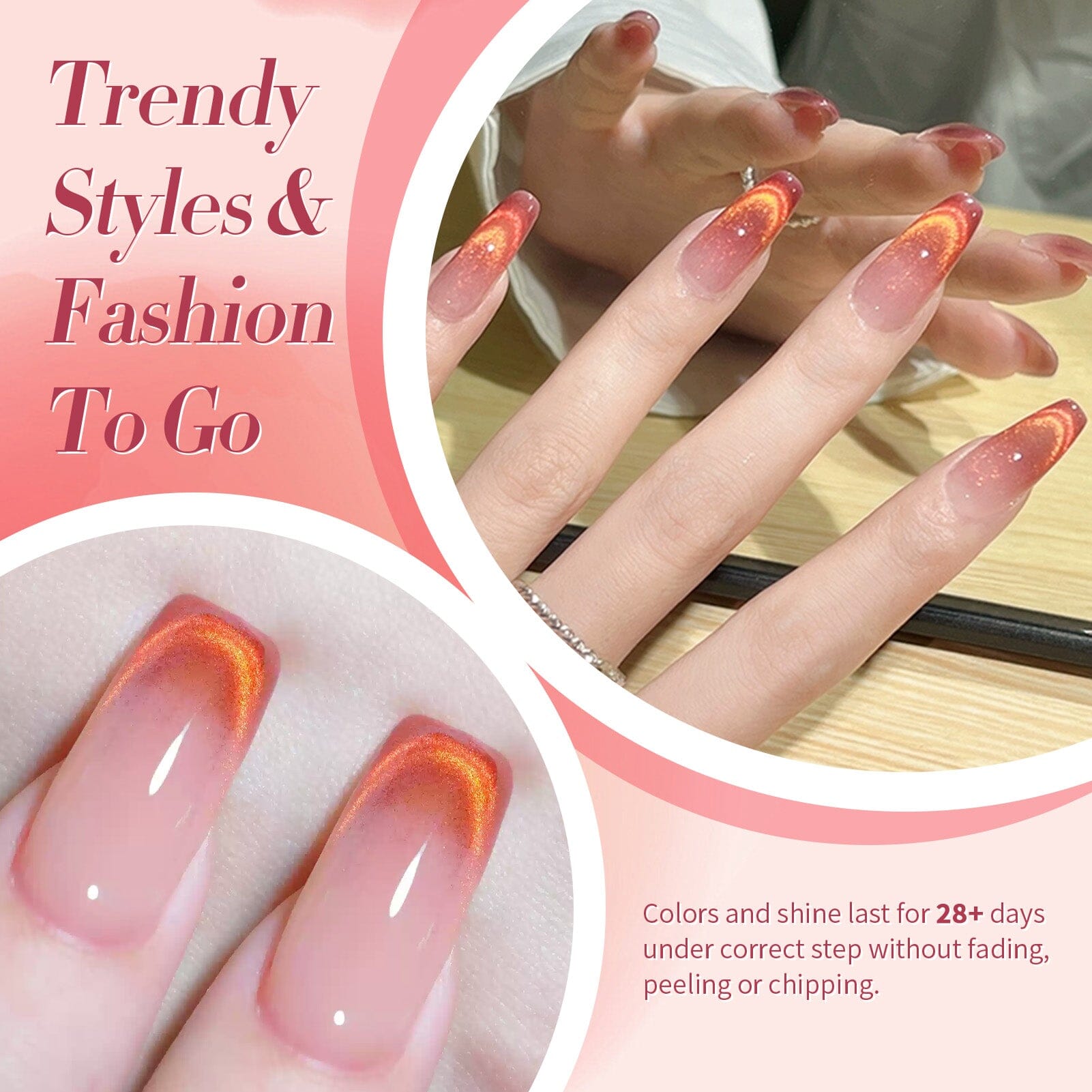 Red Yellow Cat Magnetic Gel Polish MY138 Firefly 15ml - Long Lasting UV LED Nail Polish for Salon & Home Manicures - Perfect for Parties, Weddings & Special Occasions
