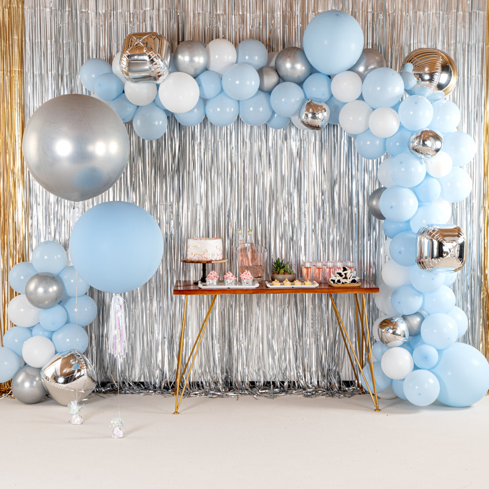 Balloonify Metallic Silver Latex Balloons - 36 Inch, Pack of 10 | Perfect for Birthday Parties, Weddings & Baby Showers