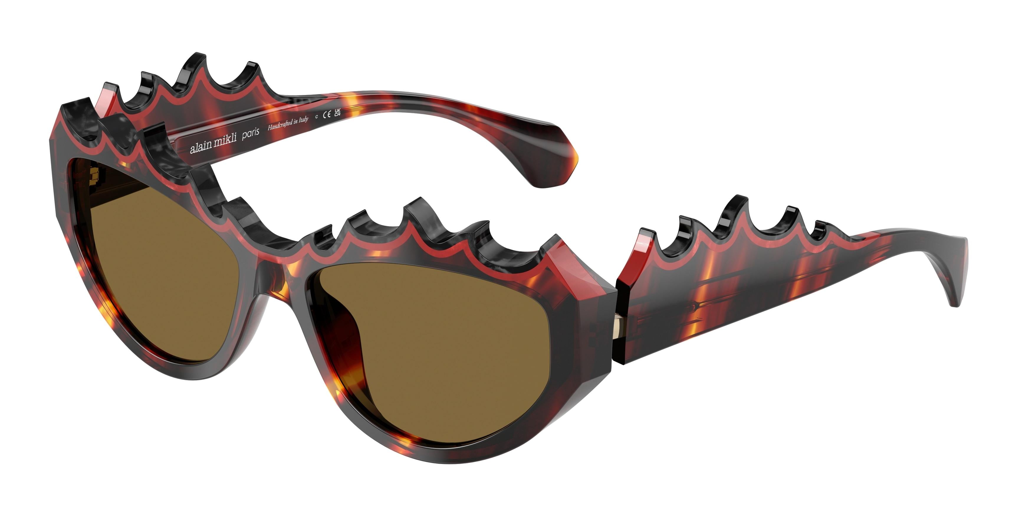 Alain Mikli 5514 Polarized Sunglasses for Men & Women - UV Protection, Fashionable Aviator Style - Perfect for Driving, Travel & Outdoor Activities