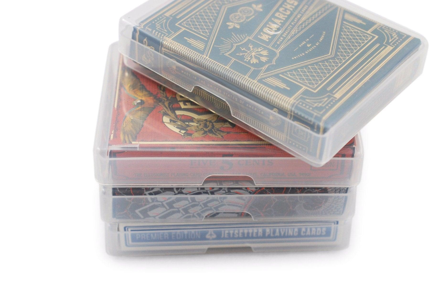 Durable Plastic Playing Card Storage Box - Organize & Protect Your Cards - Perfect for Collectors, Poker Games & Travel