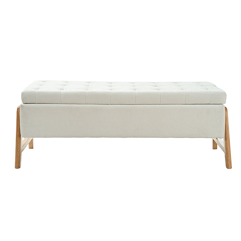 Salina Mid-Century Modern Inspired Storage Bench - Stylish Entryway & Living Room Seating with Hidden Storage - Perfect for Small Spaces & Home Organization