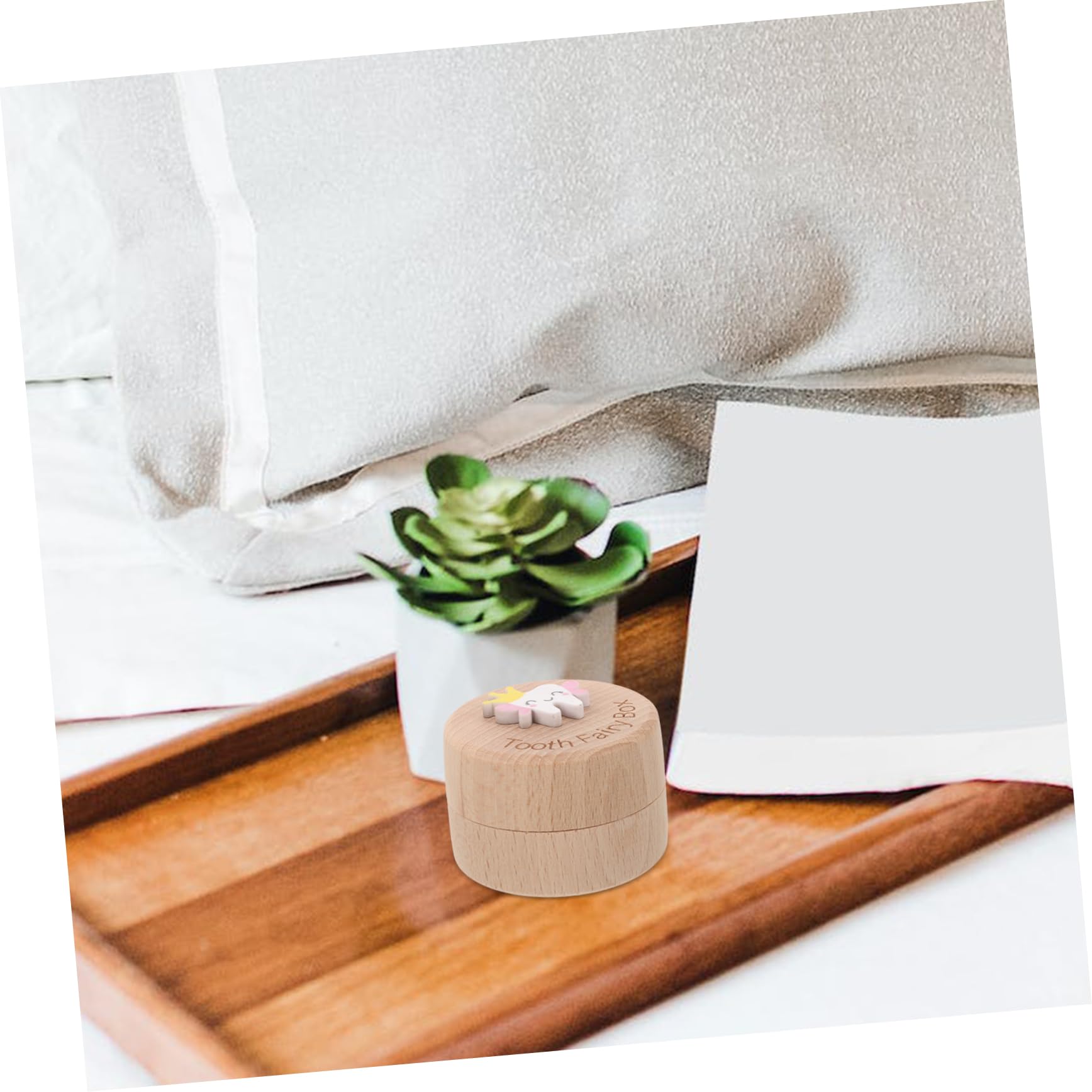 RORPOIR Wooden Tooth Holder Box for Kids - Children's Tooth Storage Organizer - Perfect for Baby Teeth Keepsake & First Tooth Memory Box