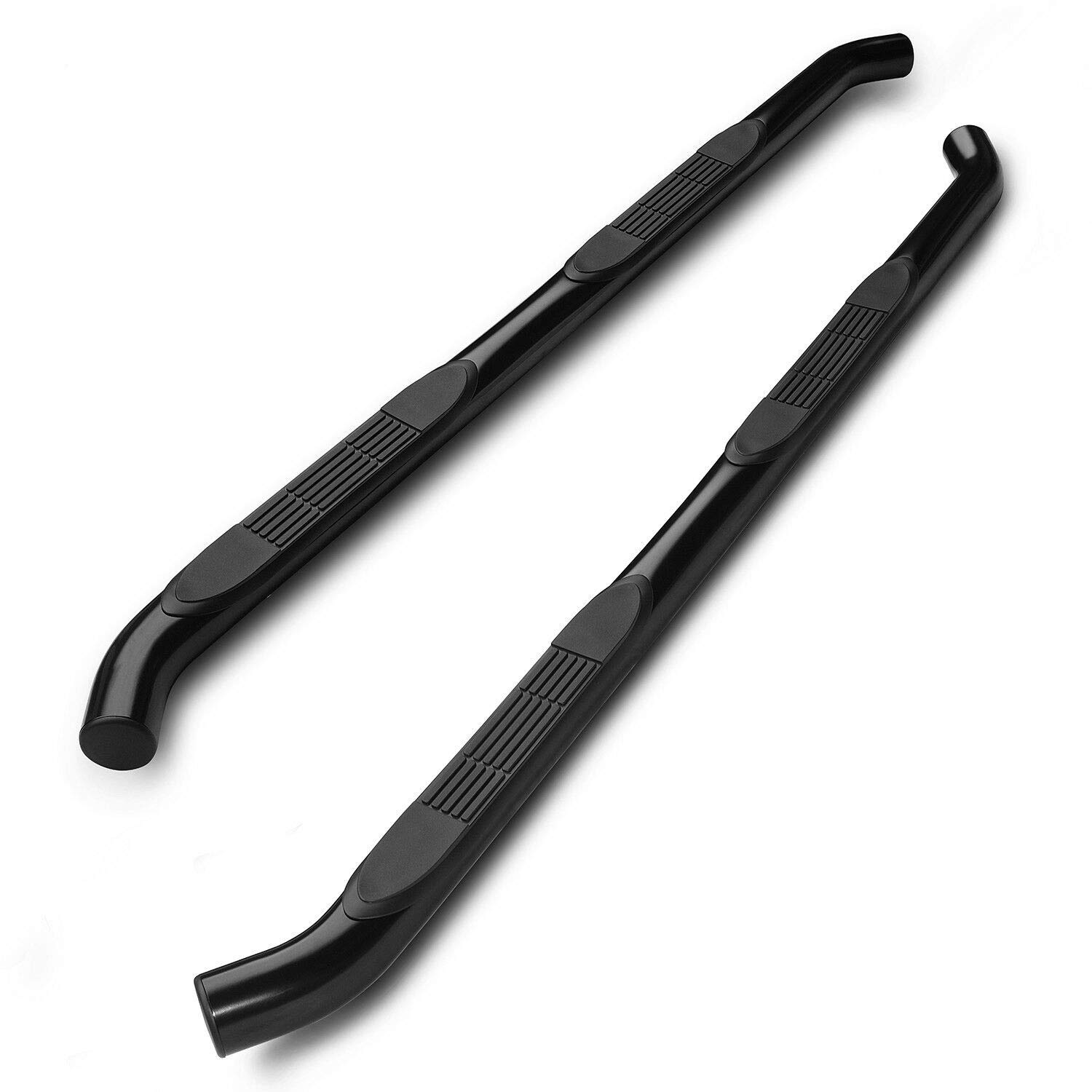 TAC Side Steps for 2007-2018 Jeep Wrangler JK 4 Door (Not Fit 2018 Wrangler JL) - 3 Inch Black Nerf Bars Running Boards Rock Sliders - Off-Road Protection & Easy Entry/Exit for Adventure Vehicles