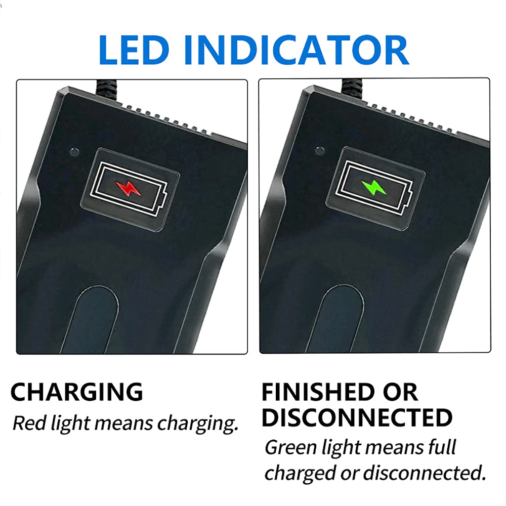 42V 5A Lithium Battery Charger for Electric Bikes, Scooters & Wheelchairs | Fast Charging with 3-Pin XLR Plug | Perfect for Commuting, Outdoor Adventures & Mobility Devices