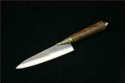 Premium 7-Piece Hand Forged Longquan Kitchen Knife Set - Chef Knife, Utility Knife, Paring Knife - High Carbon Stainless Steel - Perfect for Home Cooking, Professional Chefs & Culinary Enthusiasts