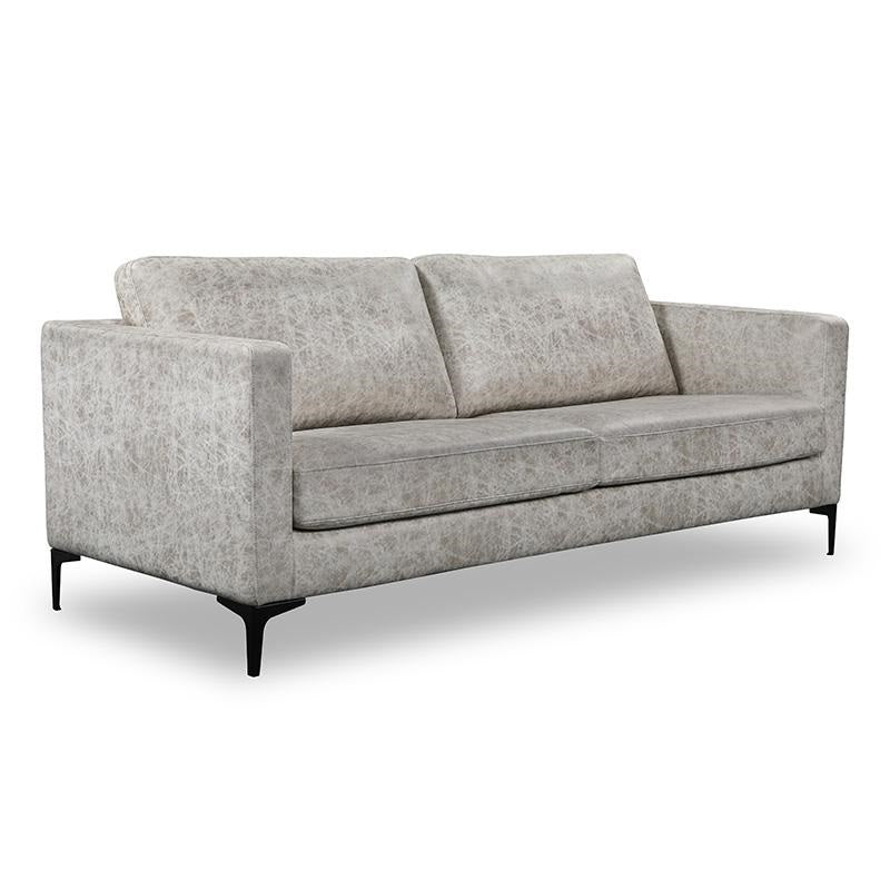 RYLAN 3-Seater Sofa in Taupe Grey - Modern Living Room Furniture for Small Spaces & Apartments - Perfect for Relaxing, Entertaining & Family Gatherings