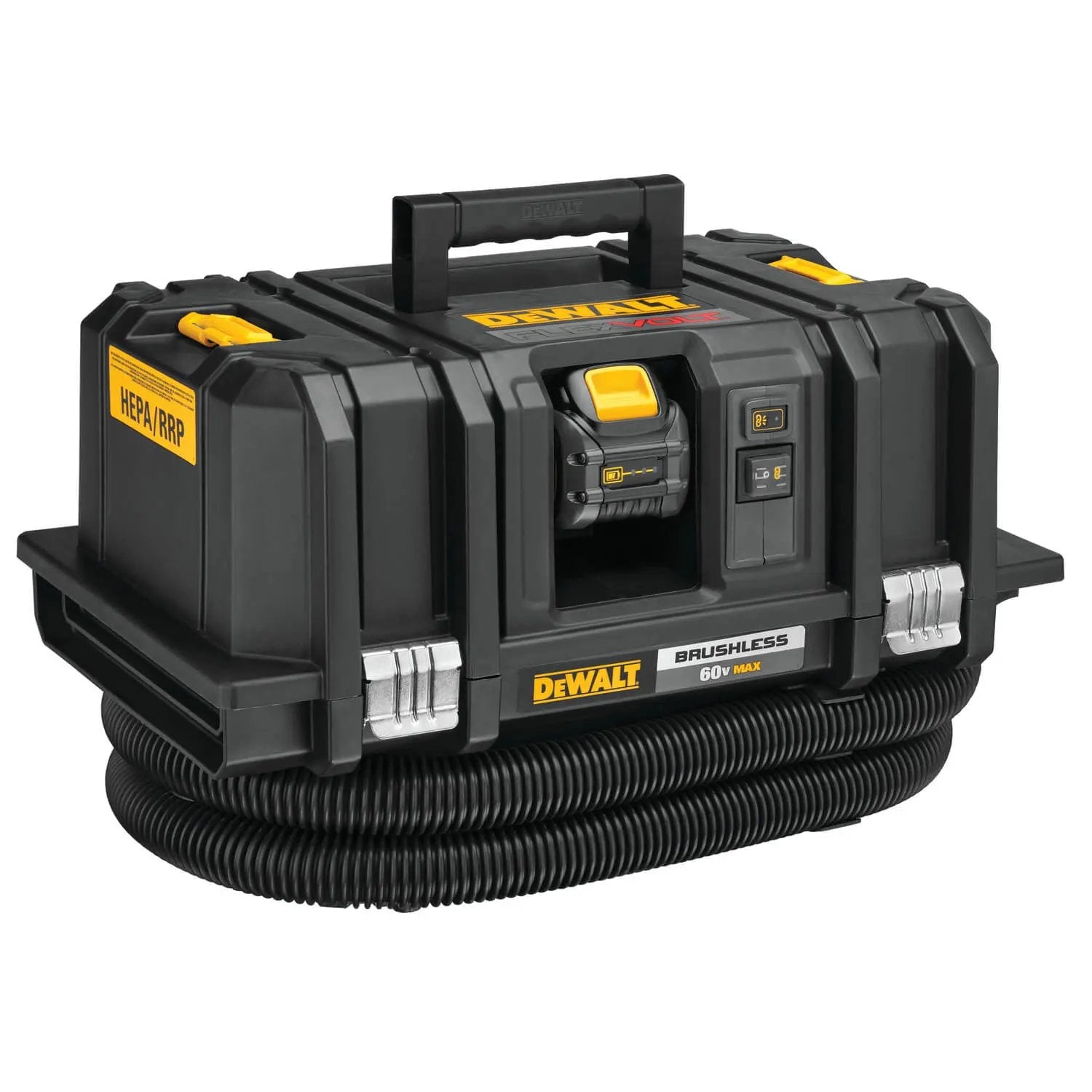 DEWALT DCV585T2 60V Max Flexvolt Cordless Dust Extractor Kit - Powerful Wet/Dry Vacuum for Construction, Woodworking & DIY Projects