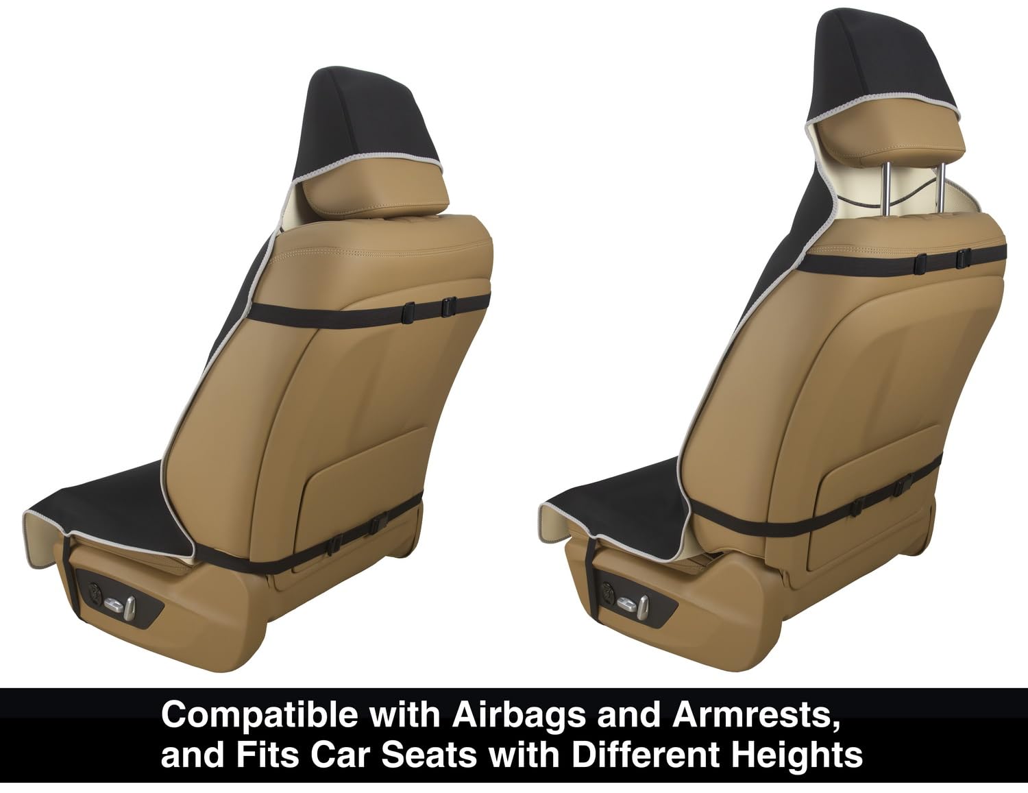 Waterproof Neoprene Car Seat Cover - Universal Fit for Cars, SUVs, Vans & Trucks | Non-Slip, Sweatproof Seat Protector | Compatible with Airbags & Armrests | Front Bucket & Rear Bench Seat Protection | Perfect for Road Trips, Daily Commute & Pet Transport