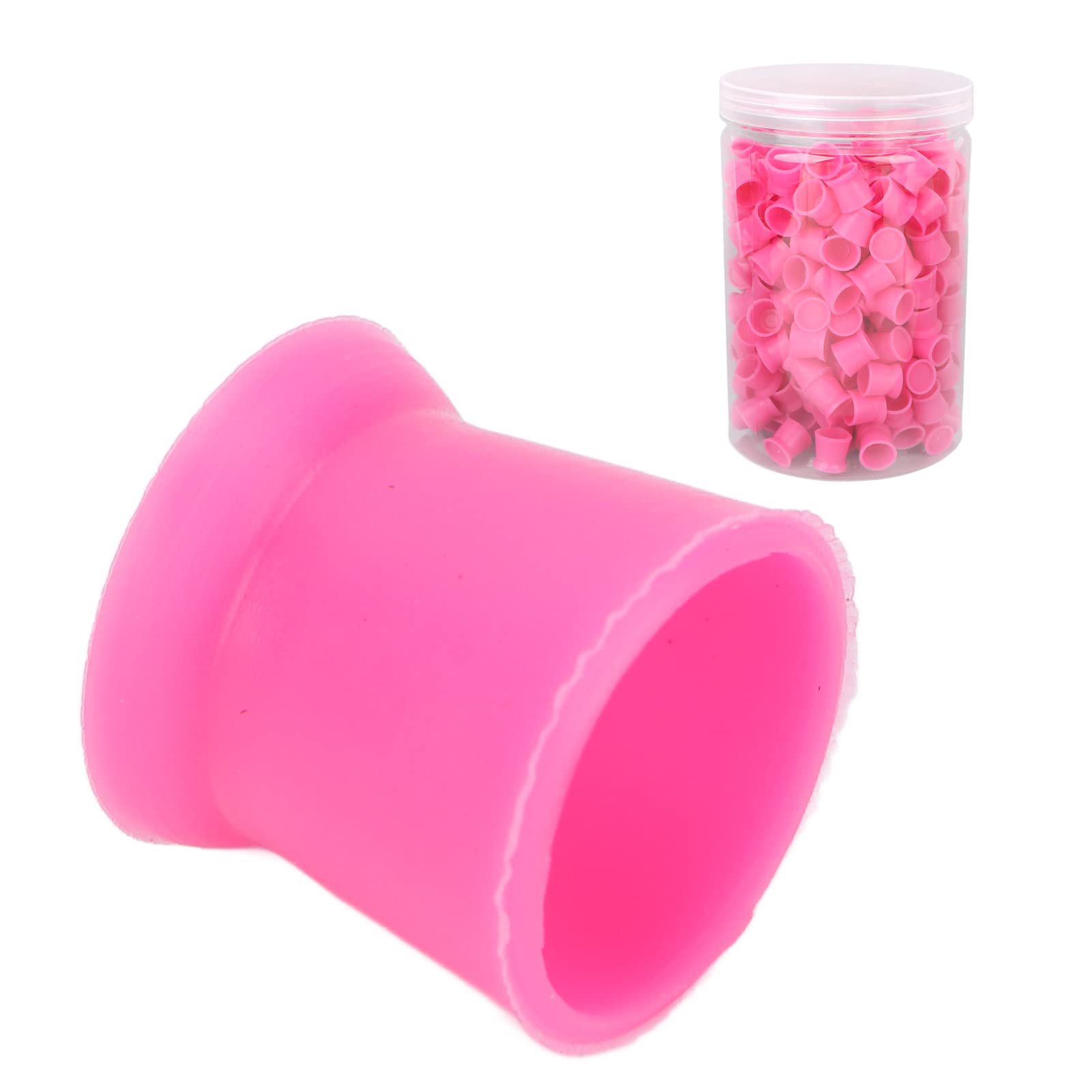 300-Piece Disposable Silicone Ink Cups for Eyebrow & Lip Tattoo Pigment - Perfect for Tattoo Artists, Microblading, and Permanent Makeup Applications