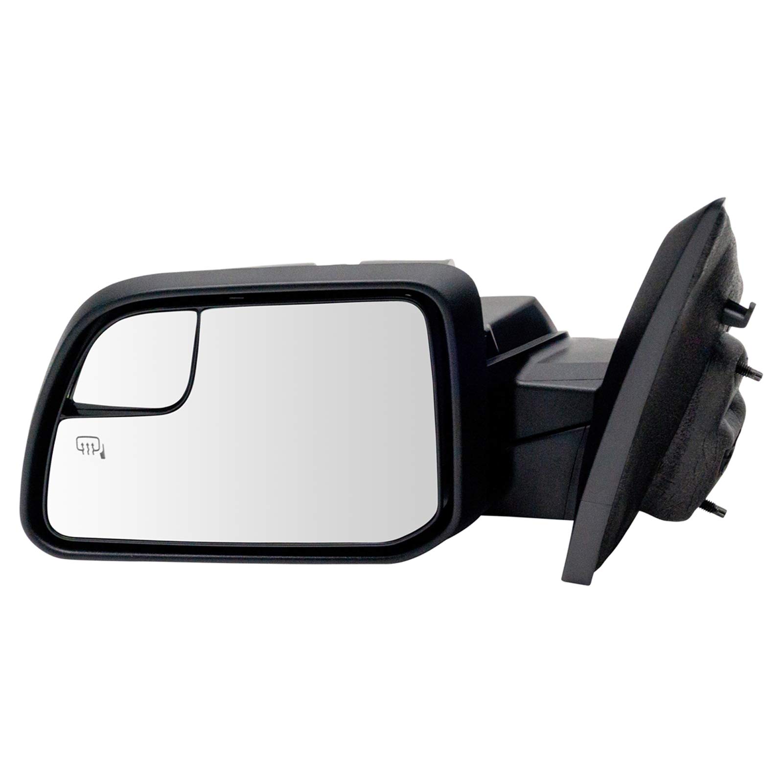 TRQ Replacement Side Mirror Set with Heating - Driver & Passenger Side - Compatible with 2011-2014 Ford Edge (Models FO1320455 & FO1321455) - No Housing Turn Signal or Blind Spot Indicator - Perfect for Winter Driving & Everyday Commuting