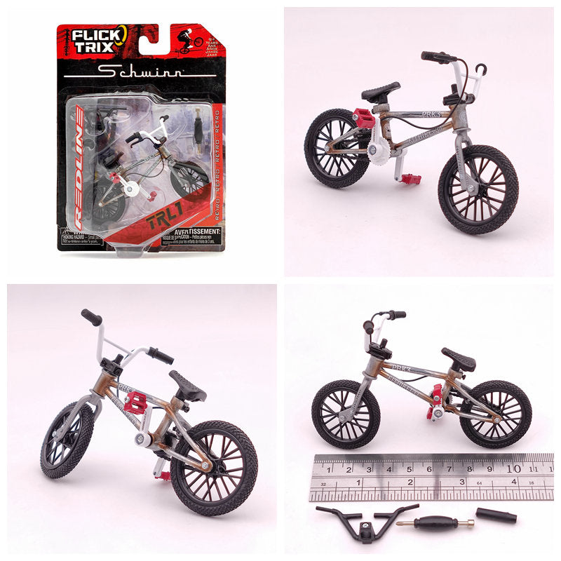 Premium Finger Bike FLICK TRIX Mini BMX Diecast Model Toy - Collectible Miniature Bicycle for Kids & Adults - Perfect for Office Desk Decor, Stress Relief, and Gift Giving