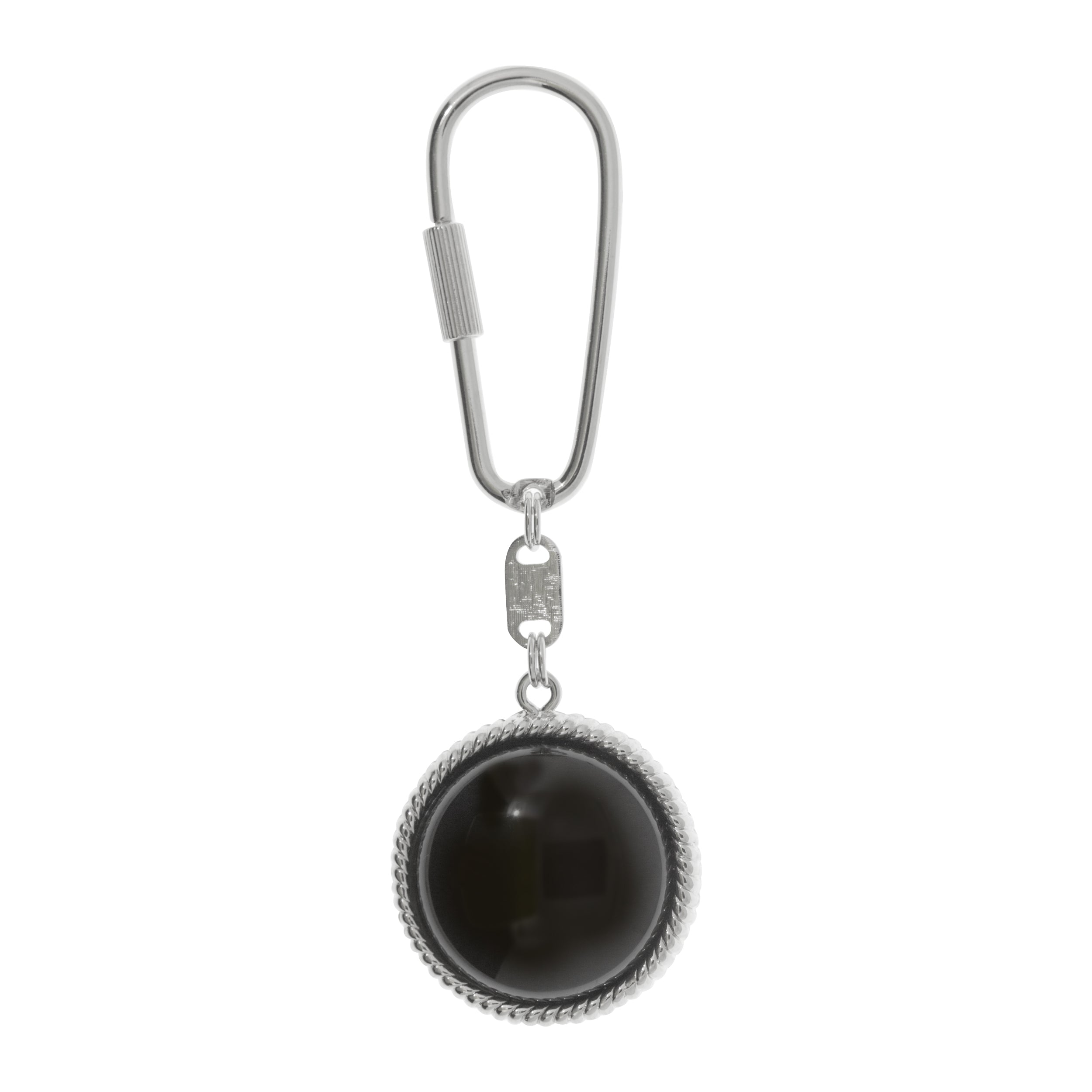 1928 Jewelry Black Onyx Lion Keychain - Stylish & Durable Key Ring for Men & Women - Perfect Gift for Birthdays, Anniversaries & Graduations - Home, Office & Travel Accessory
