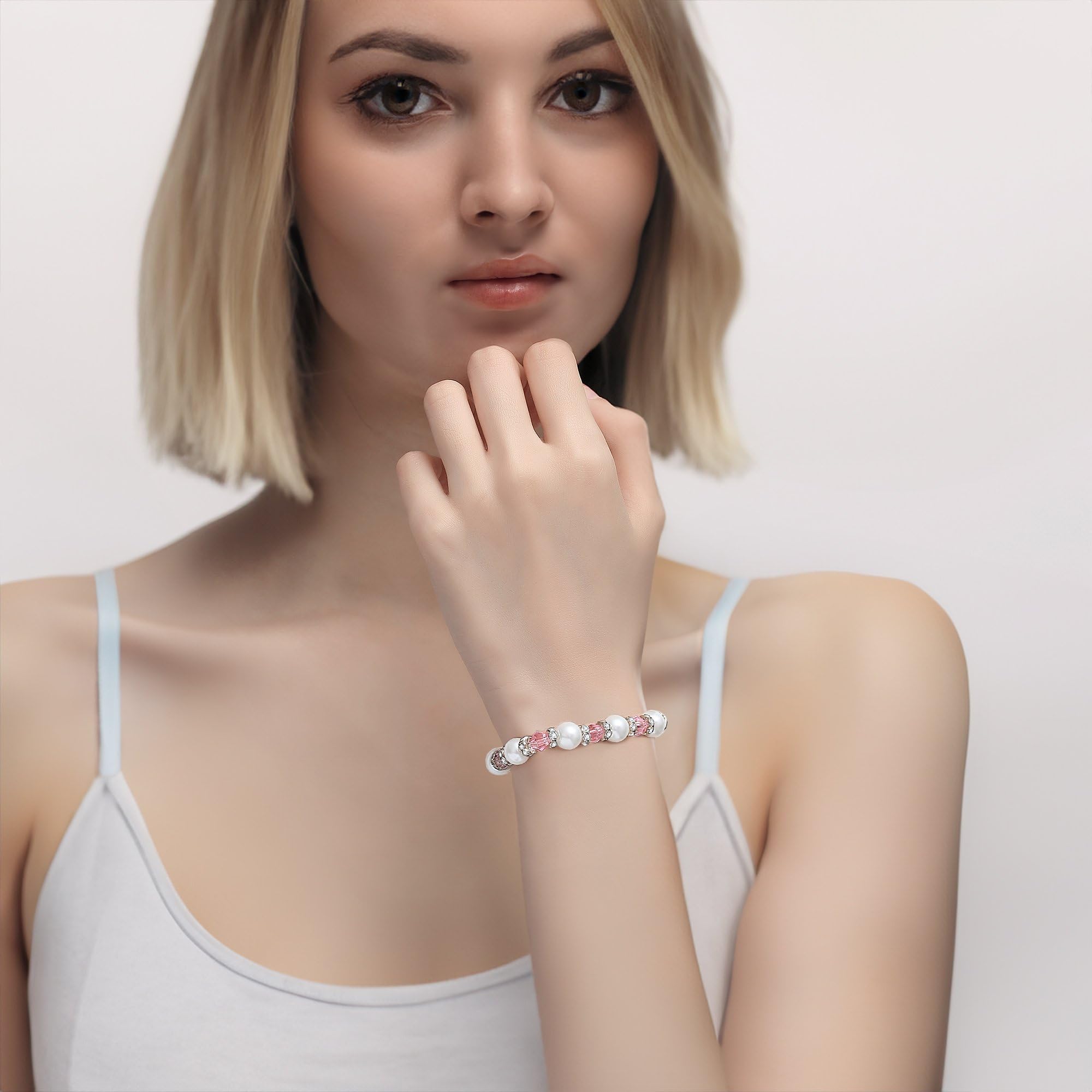 Customizable Medical ID Bracelets for Women - 7.5 Inch Interchangeable Beaded Alert Bracelet with Engraving | Perfect for Allergies, Diabetes & Emergency Medical Identification
