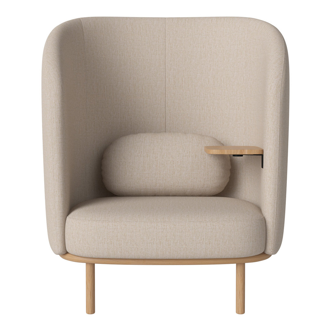 Fuuga Nesting Armchair with Table - Space Saving Modern Lounge Chair for Small Apartments, Living Room, and Office - Perfect for Relaxing, Reading, and Entertaining Guests