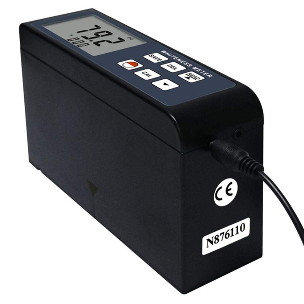 Digital Whiteness Meter Tester 0-120° Measurement for Paint, Paper, Powder, Salt & Flour | Portable Handheld Device with Aluminum Case | Perfect for Quality Control in Manufacturing, Food Processing & Laboratory Testing