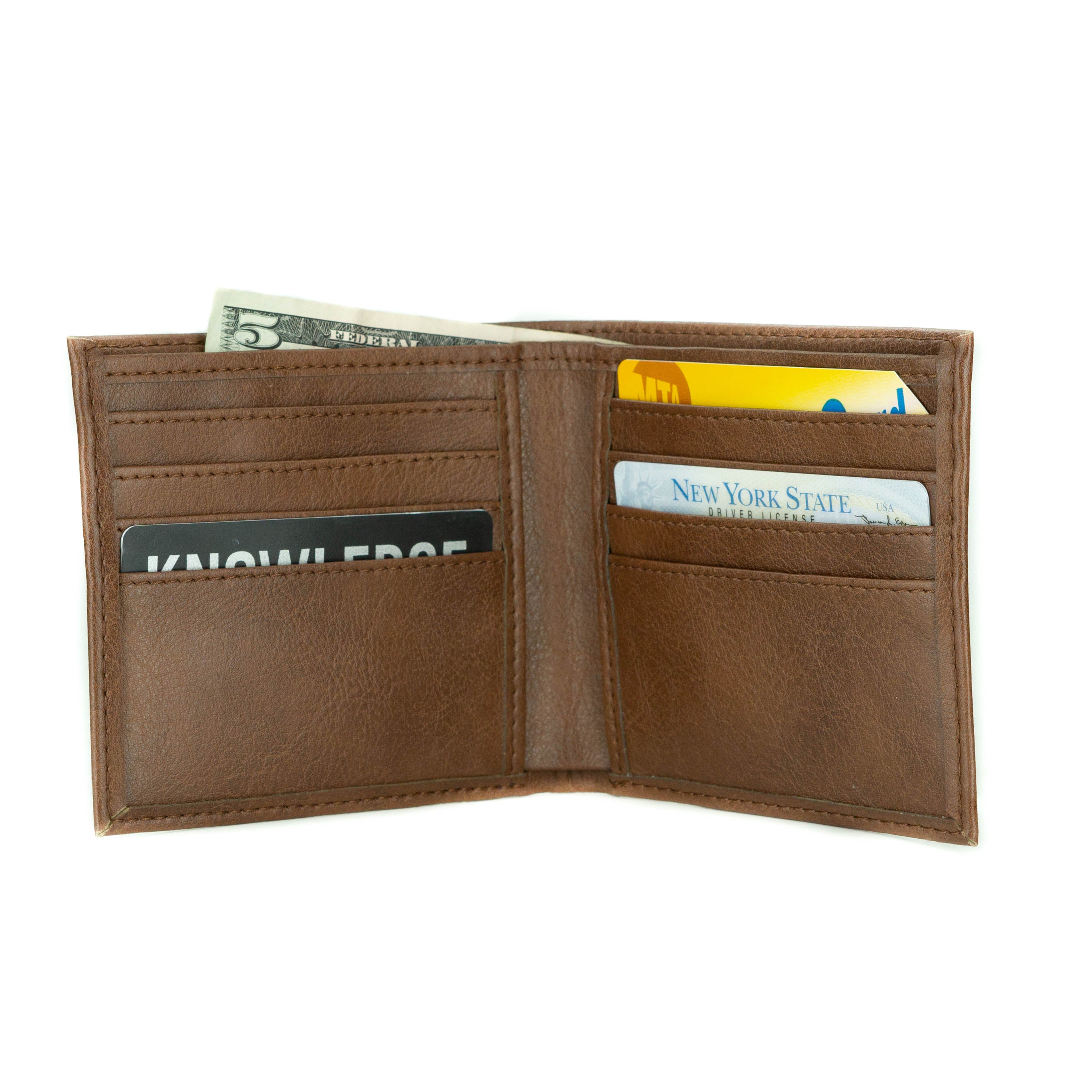 Novacas Decker Tan Genuine Leather Wallet for Men - Slim RFID Blocking Bifold Wallet with Money Clip - Perfect for Everyday Use & Travel