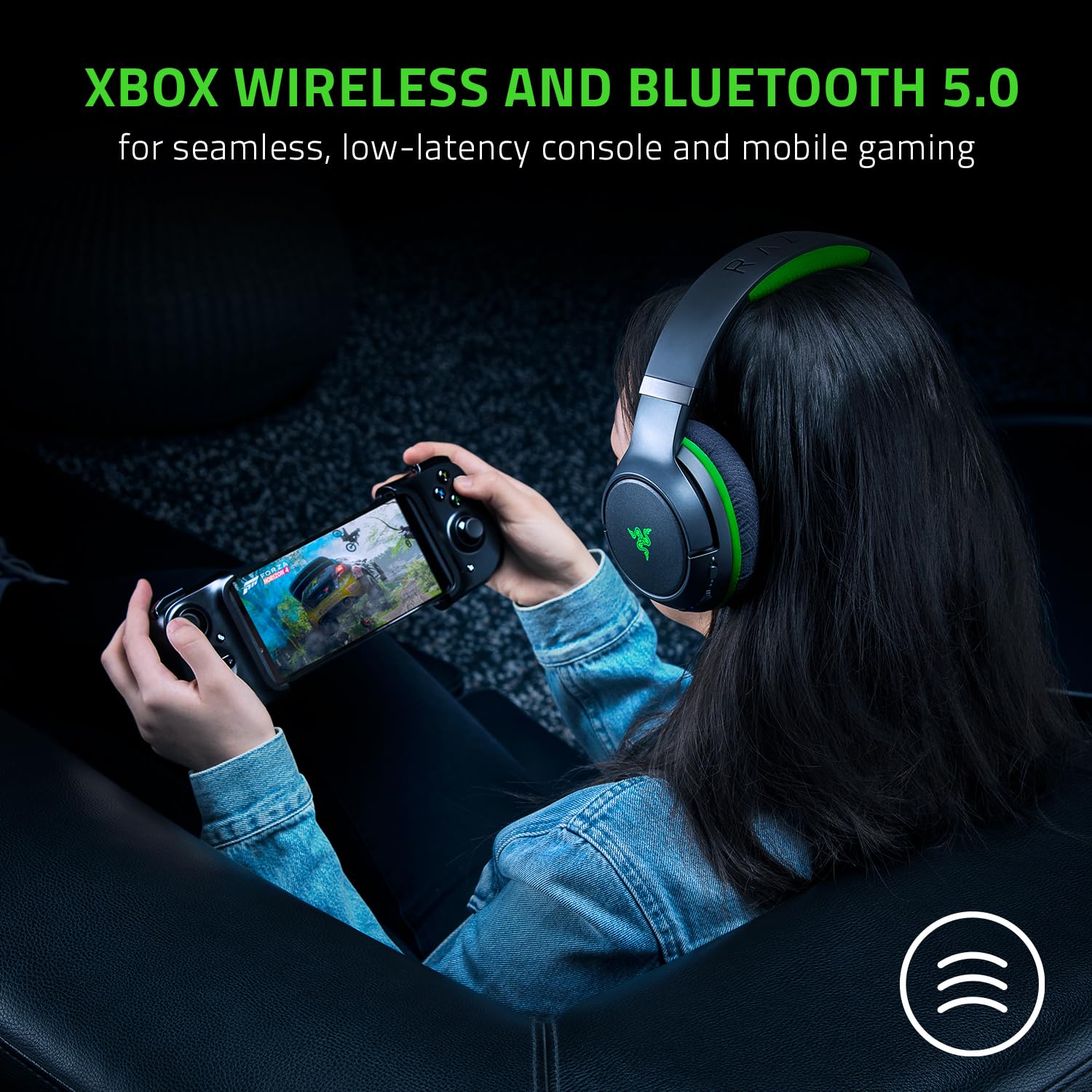 Razer Kaira Pro Wireless Gaming Headset for Xbox Series X & Mobile - TriForce Titanium 50mm Drivers, HyperClear Supercardioid Mic, Dual Mics - Perfect for Competitive Gaming & Streaming (Black)