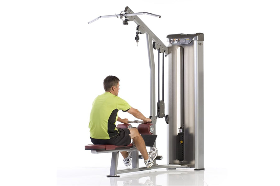 TuffStuff Lat Pulldown Mid Row Low Row Machine (PPD 802) - Home & Commercial Gym Strength Training Equipment for Back Workouts