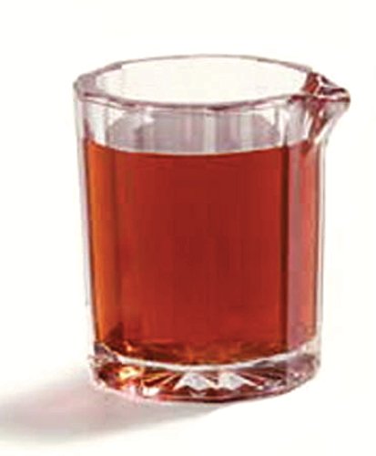 Carlisle FoodService Products 2.1 oz Clear Plastic Syrup Pitcher & Creamer Pitcher - Durable Kitchen, Home & Restaurant Use for Coffee, Tea, Pancakes & Desserts