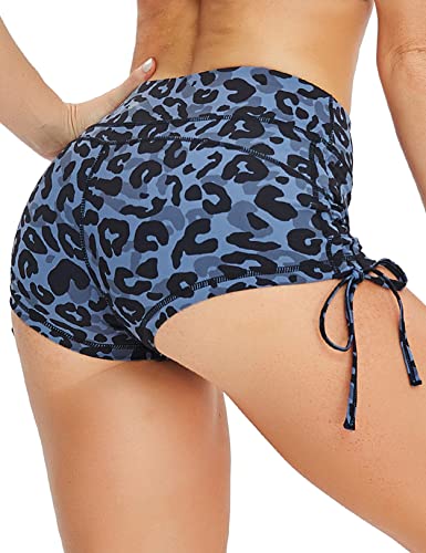 Adjustable Side Ties Navy_leopard