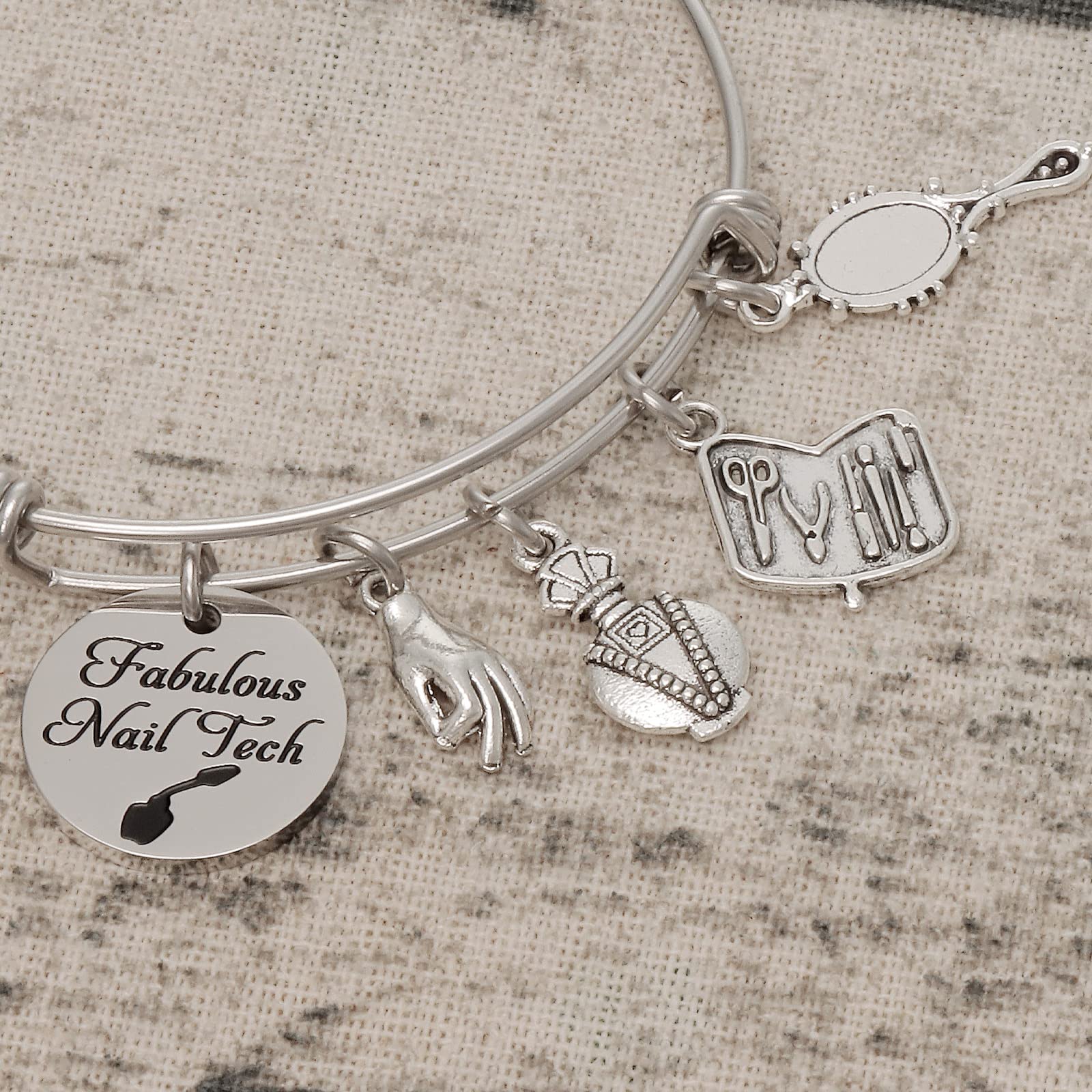 Stylish Nail Bracelet Jewelry for Women - Perfect Gift for Nail Technicians, Beauticians & Manicurists - Ideal for Graduation, Appreciation & Professional Use - Enhance Your Nail Salon Style
