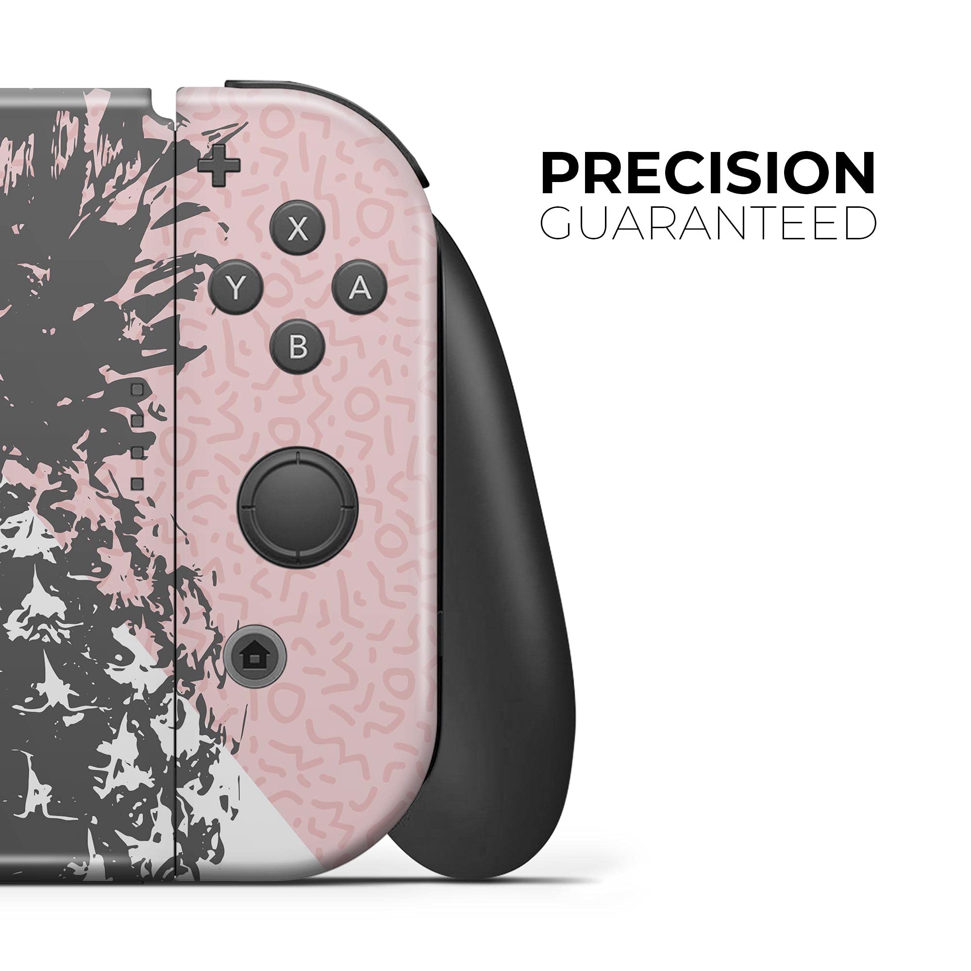 Nintendo Switch Console Skin Decal - Coral Mint Summer Pineapple Design, Scratch-Resistant Removable Vinyl Wrap Cover - Perfect for Gaming Protection & Customization