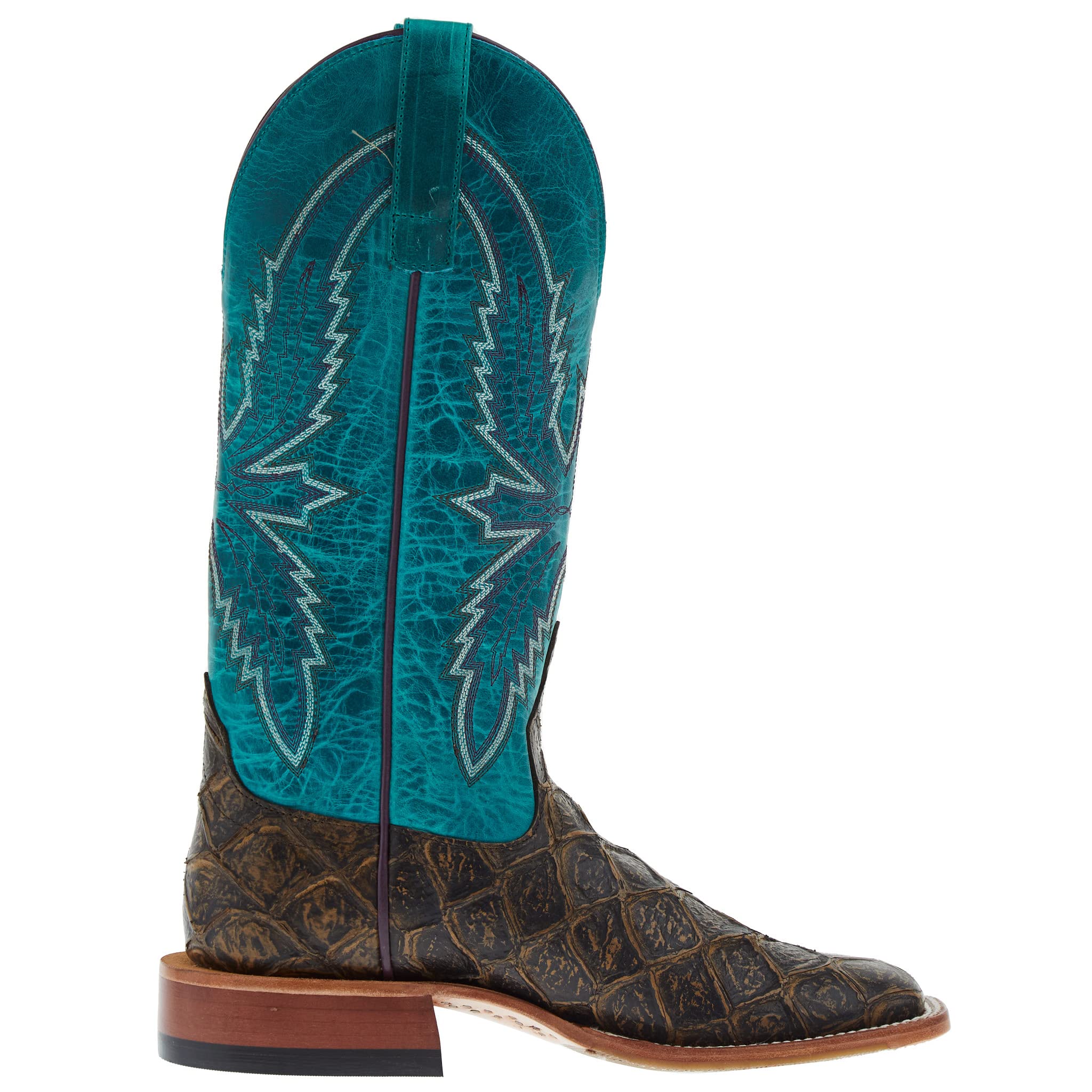 Macie Bean Women's Turquoise Sensation Coco File Fofish Top Boots - Stylish & Comfortable Ankle Boots for Casual Outings, Parties & Fall Fashion