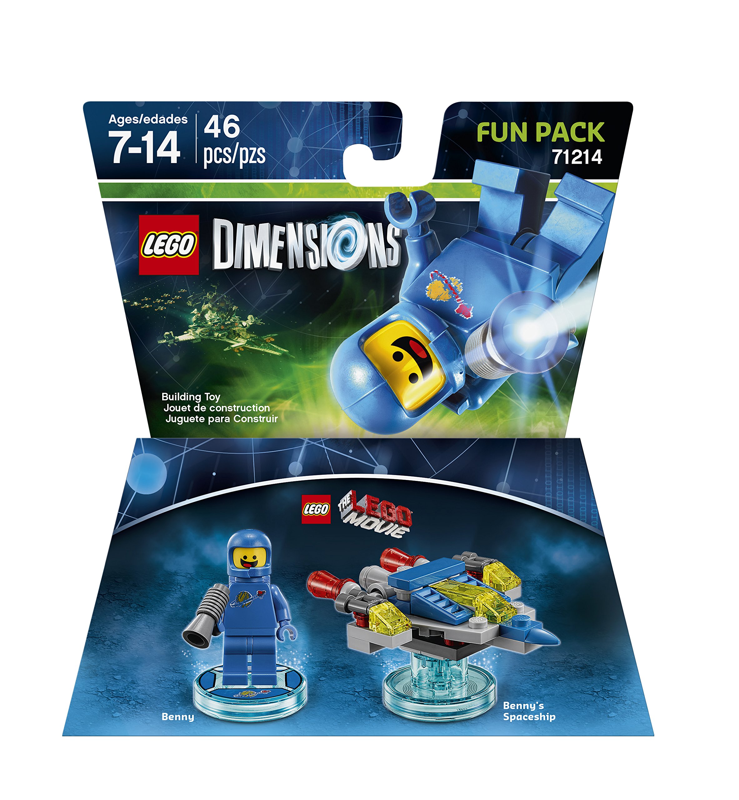 LEGO Dimensions Benny Fun Pack - Buildable Action Figure for Kids & Collectors | Play in LEGO Movie Adventure Scenes
