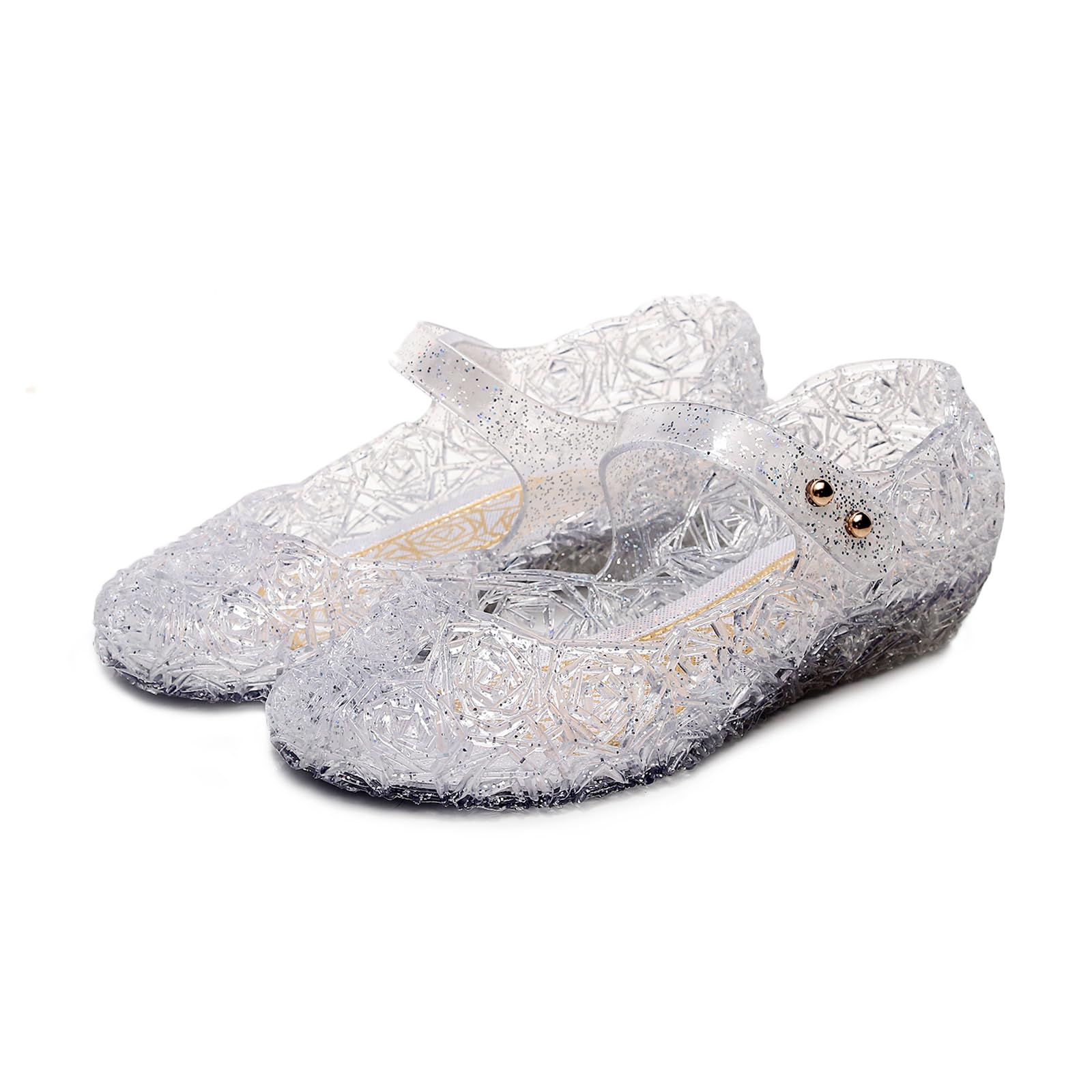 Mary Jane Flats for Girls - Princess Cosplay Dance Shoes, Snow Queen Sandals for Toddlers & Little Girls | Perfect for Birthday, Christmas, Party & Dress-Up Play