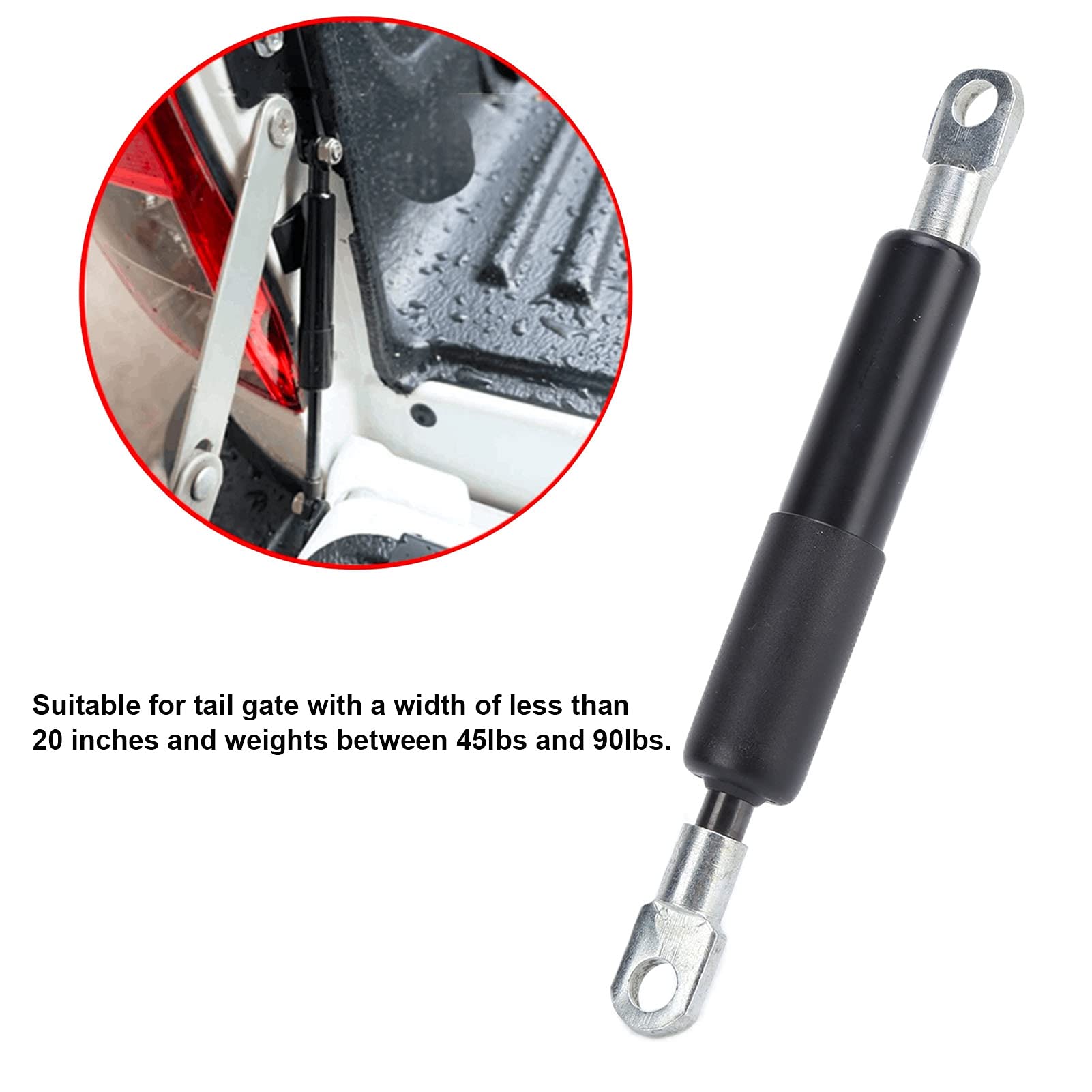 KIMISS Rear Tailgate Damper Slow Down Support Rod - Replacement for Toyota Hilux GUN125/GUN126 Revo 2015-2019 - Heavy Duty Tailgate Shock Strut for Smooth Opening & Closing - Perfect for Truck Accessories & Off-Road Adventures