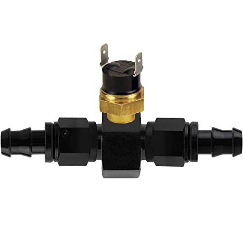 Universal Heavy Duty Transmission Oil Cooler Radiator Kit with Electric Fan, In-Line Coolant Hose & Thermostat Switch (170°F On/155°F Off, 12AN) - Perfect for Car, Truck & Towing Applications - Engine Cooling Solution for High-Performance Vehicles