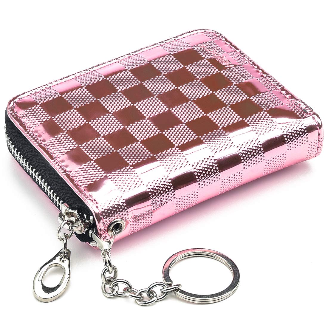 HerriaT RFID Blocking Genuine Leather Credit Card Wallet with Zipper Coin Pocket - Compact Card Holder for Men & Women - Perfect for Travel, Business & Everyday Use
