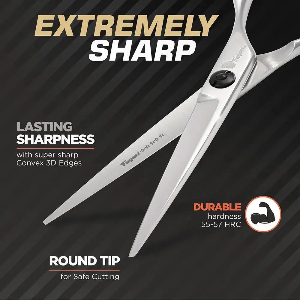 Professional Hair Cutting Scissors - Barber Shears for Precision Haircuts - Salon-Grade Stainless Steel Scissors for Stylists & Home Use - Perfect for Hairdressing, Trimming & Thinning