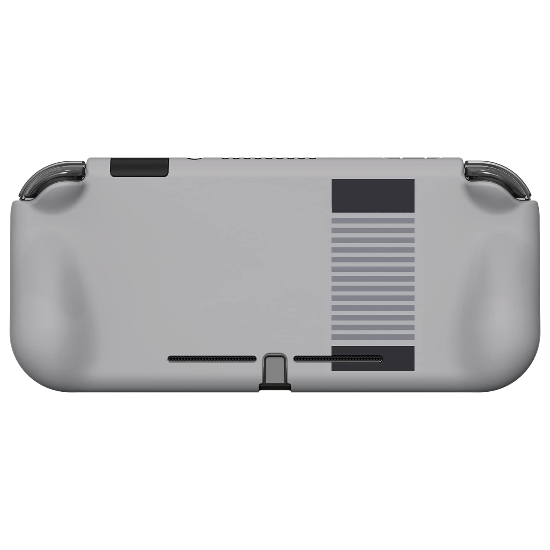 PlayVital ZealProtect Protective Case for Nintendo Switch Lite - Hard Shell Ergonomic Grip Cover with Screen Protector, Thumb Grip Caps & Button Caps (Classic NES Style) | Shockproof & Scratch-Resistant | Perfect for Gaming, Travel & Daily Protection