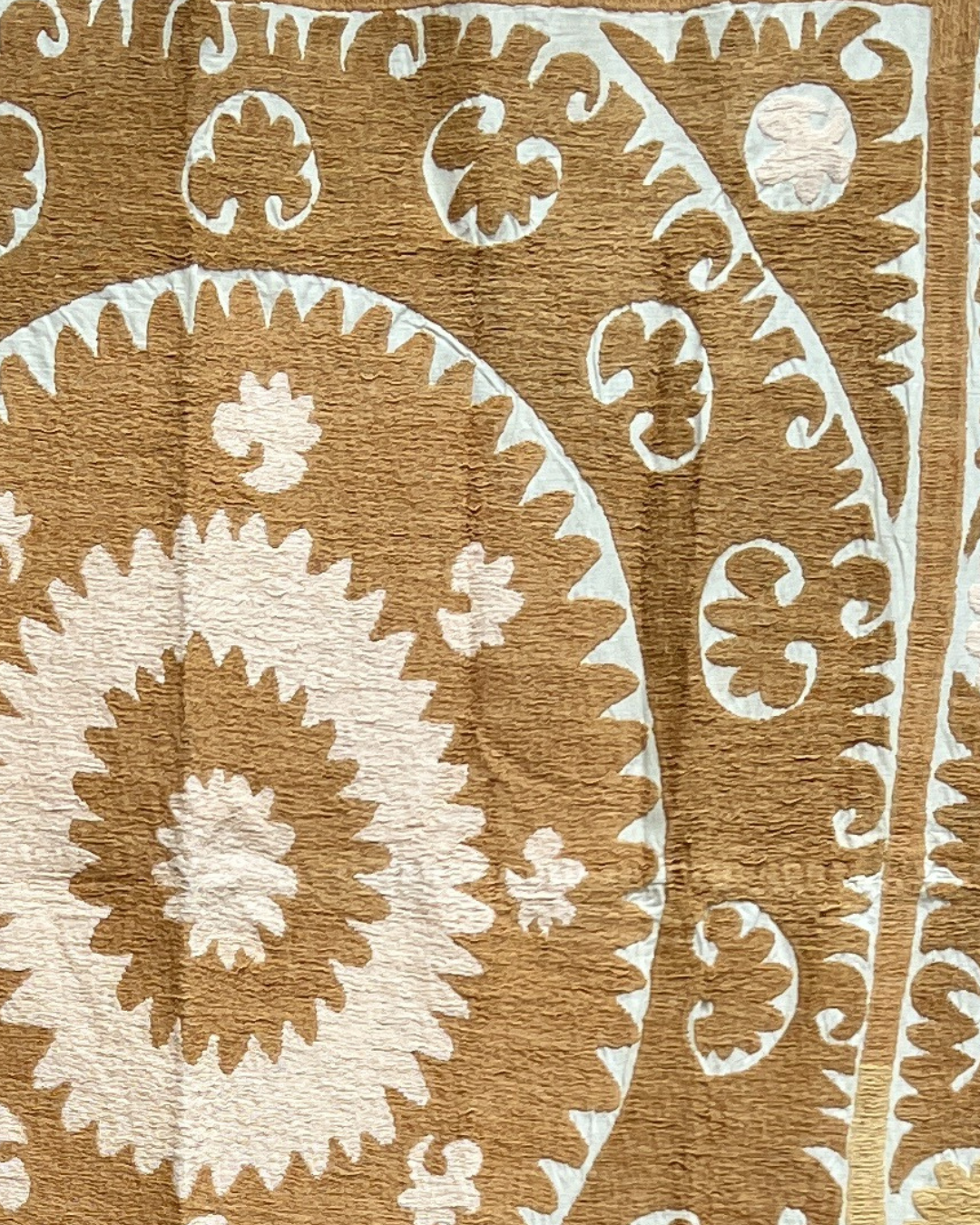 Authentic Suzani Medium 044 - Handmade Uzbek Floral Embroidery Pillow Cover - Perfect for Boho Home Decor, Living Room, Bedroom, and Wedding Gifts