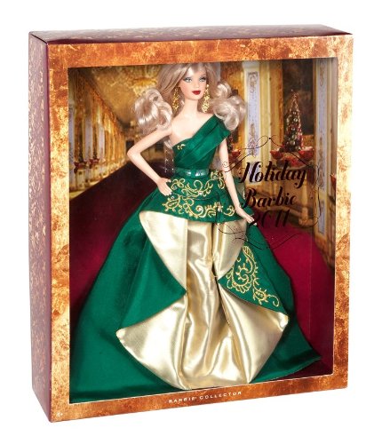 Barbie Collector 2011 Holiday Doll - Limited Edition Christmas Barbie with Elegant Red Gown, Perfect for Holiday Decorations, Gift Giving & Collector's Display